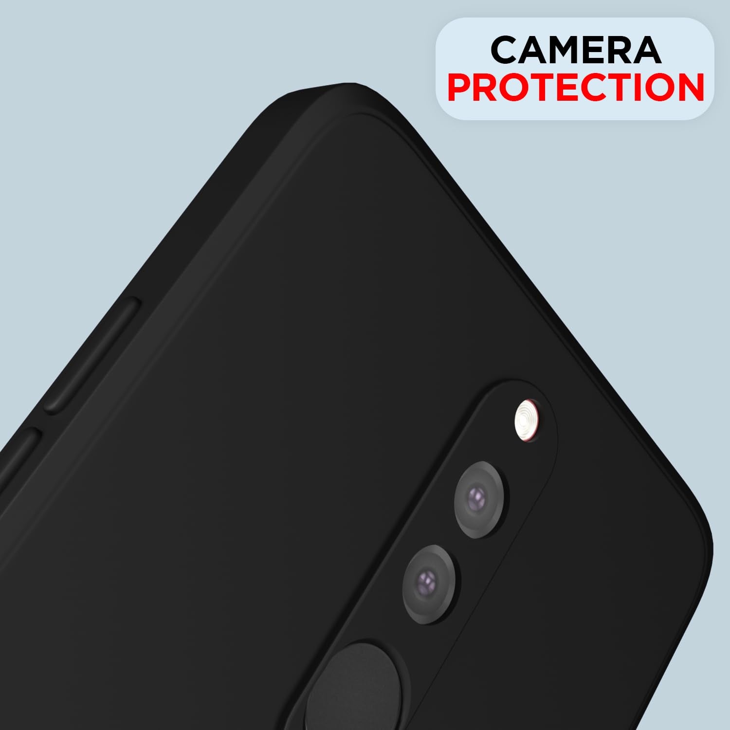 Pikkme Redmi 8 / Redmi 8A Dual Soft Matte Silicone Shockproof Case (Black)