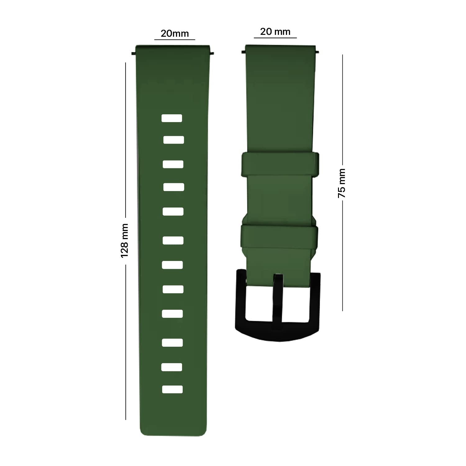 Pikkme Black Hook Strap Compatible (Olive Green) – photo 6