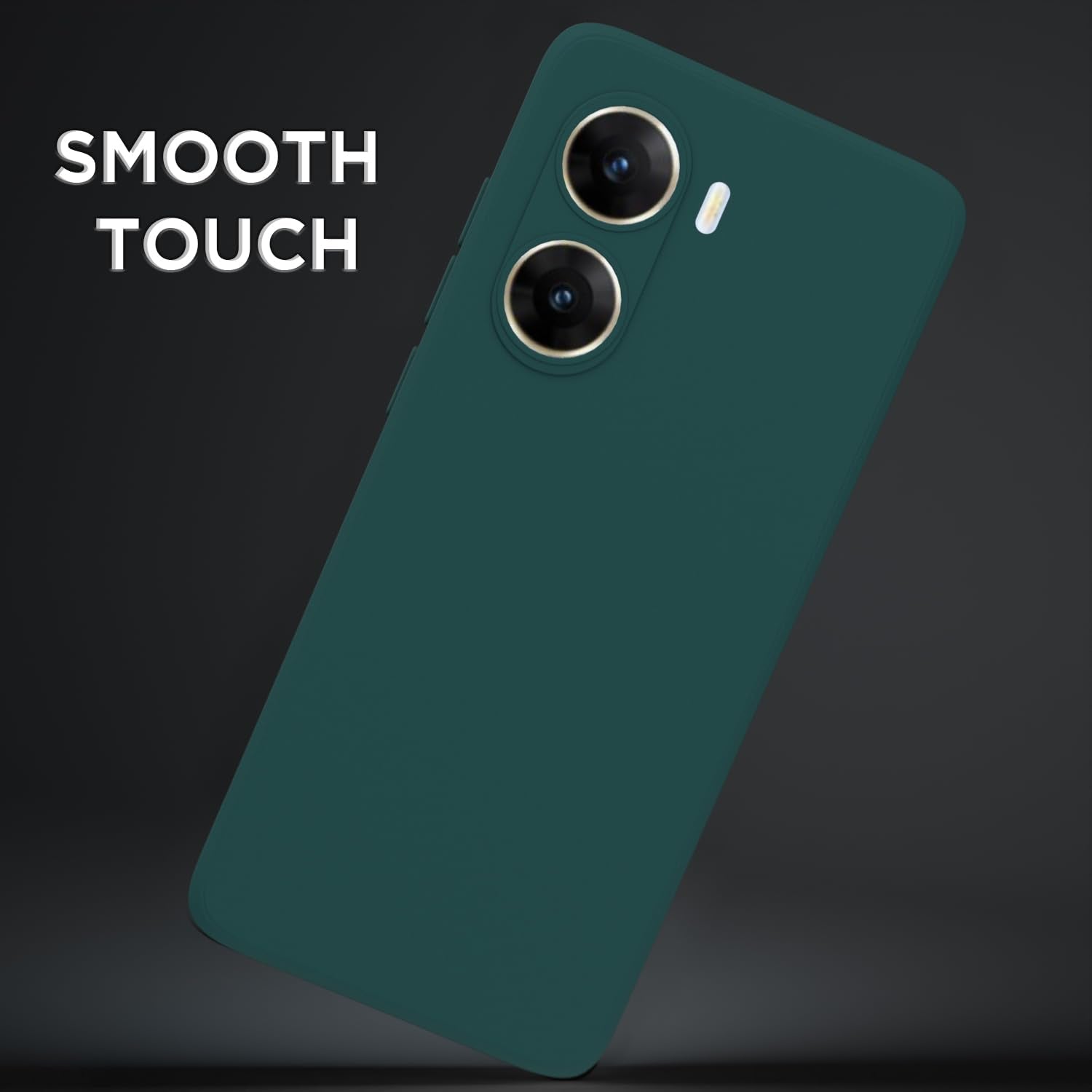 Pikkme Vivo V29e 5G Soft Matte Silicone Shockproof Case (Green)
