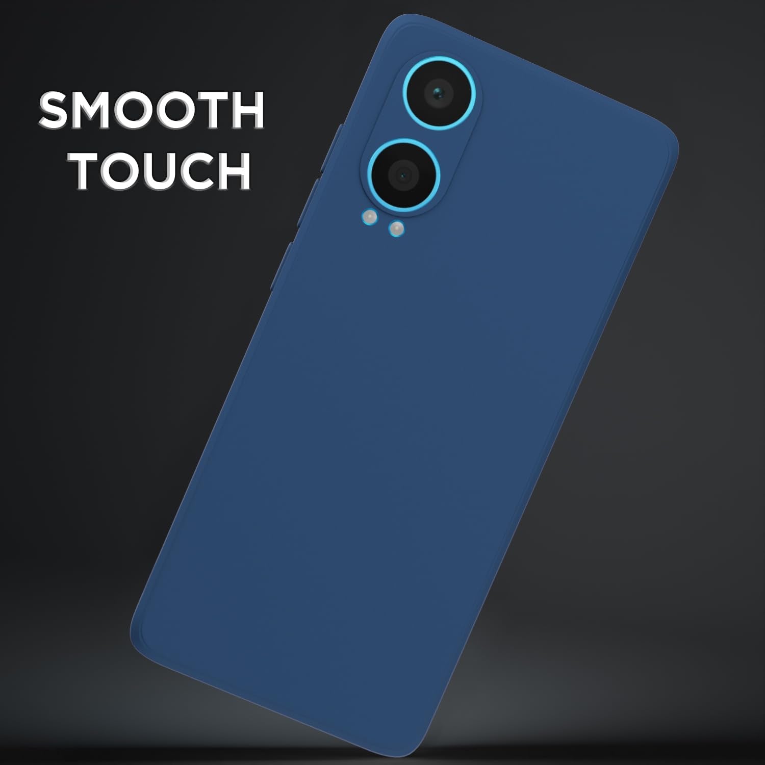 Pikkme OnePlus Nord CE4 Lite 5G Soft Matte Silicone Shockproof Case (Blue)