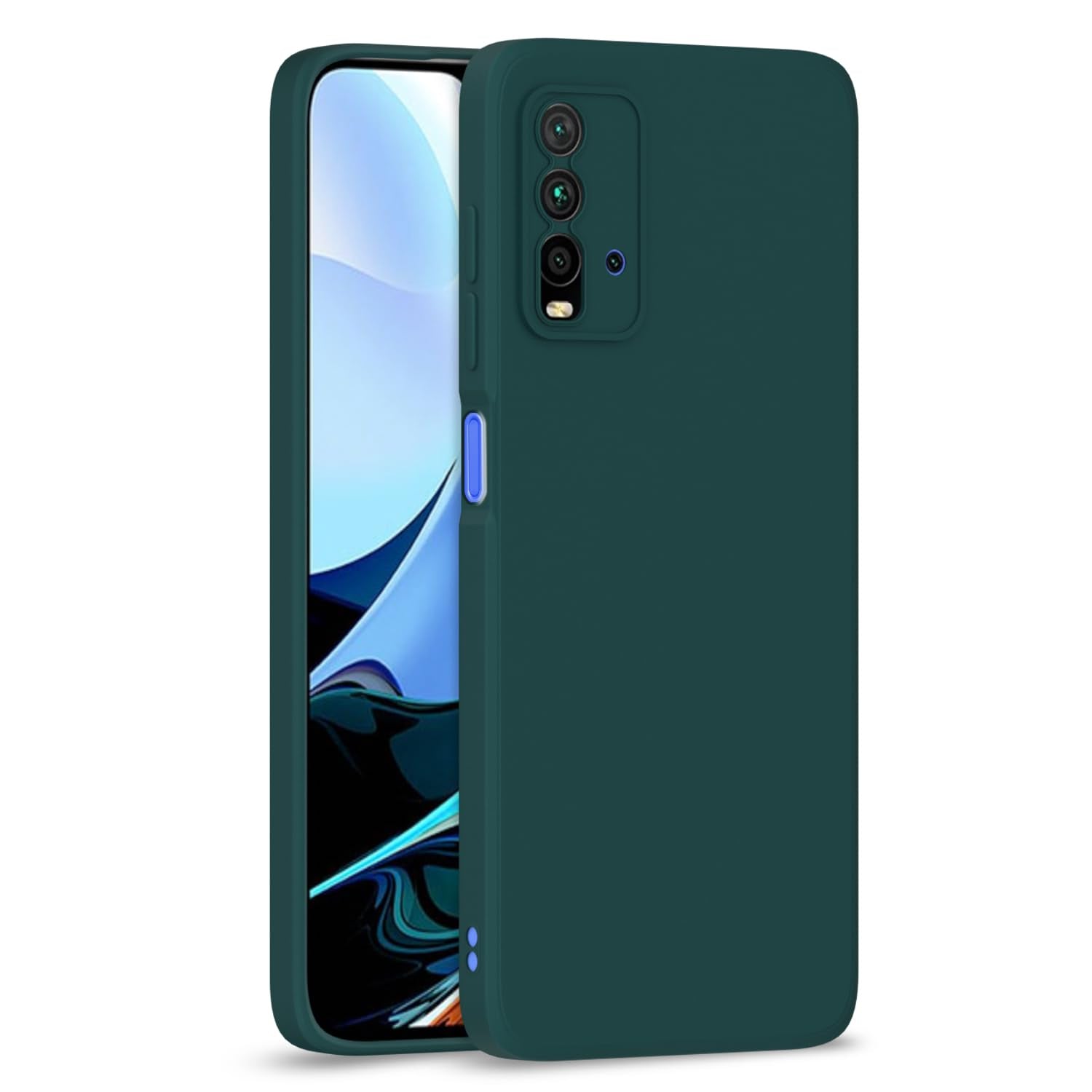 Mi Redmi 9 Power Liquid Silicone Back Cover-Green