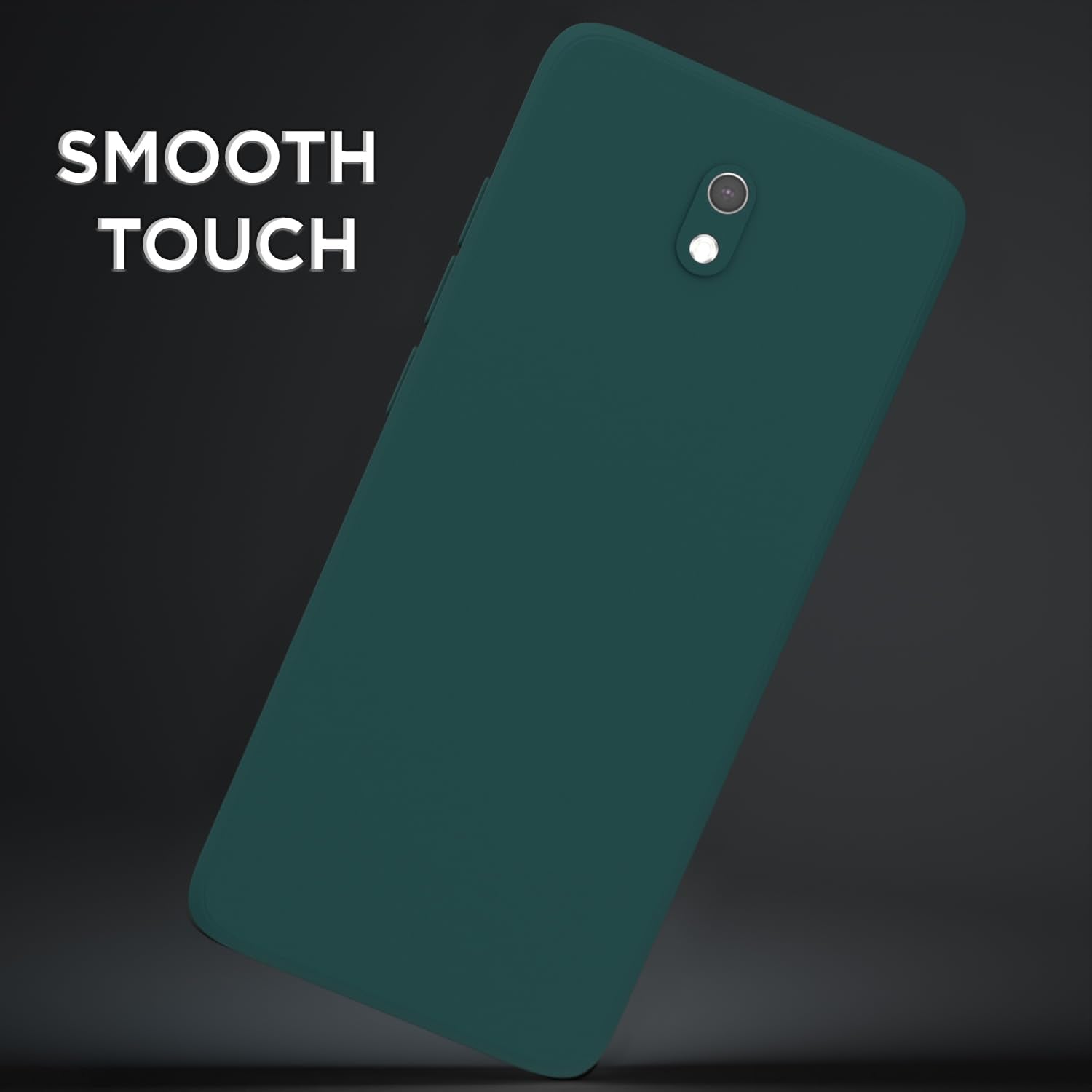 Pikkme Redmi 8A Soft Matte Silicone Shockproof Case (Green)