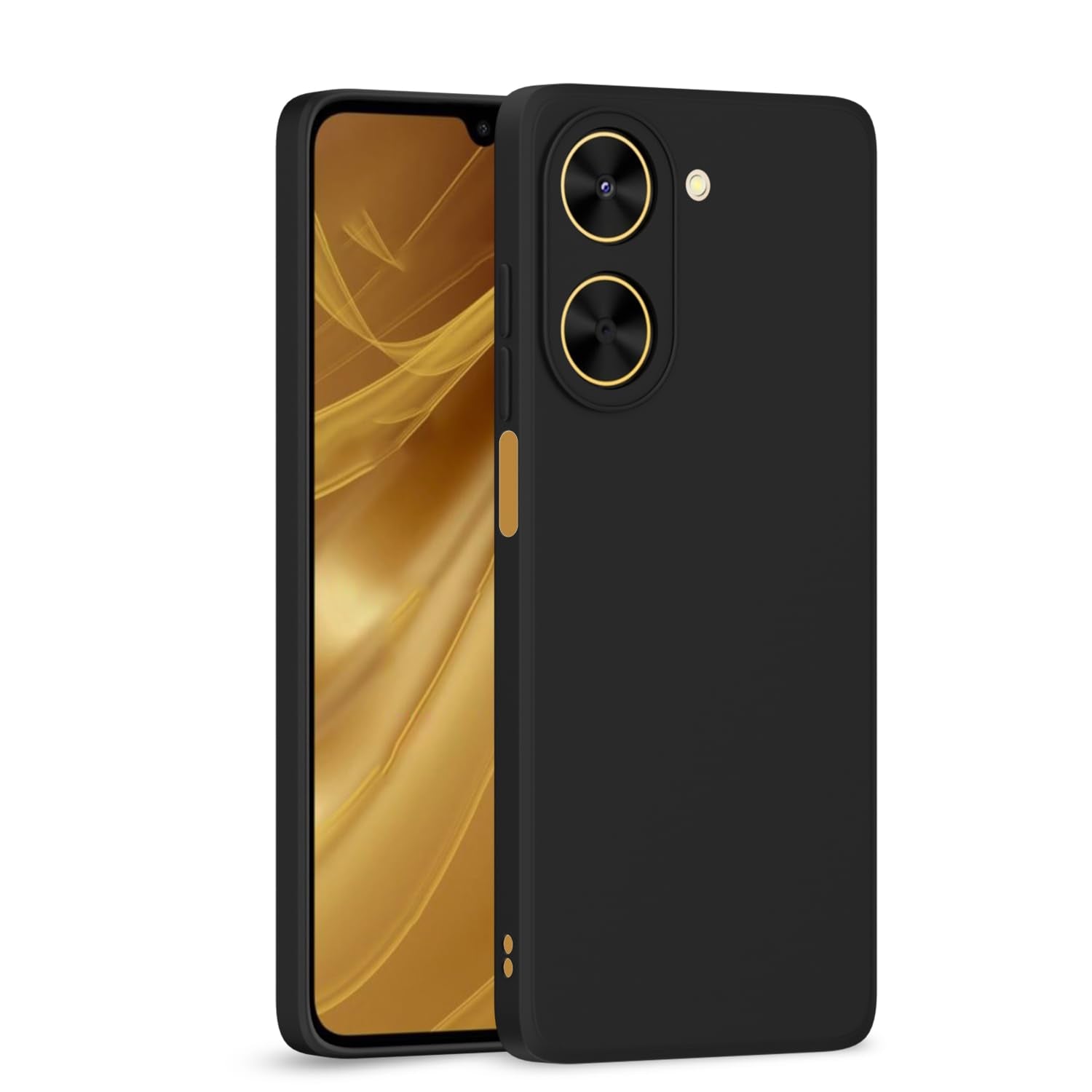 Pikkme redmi a5/ poco c71 Liquid Silicone Back Cover - Black
