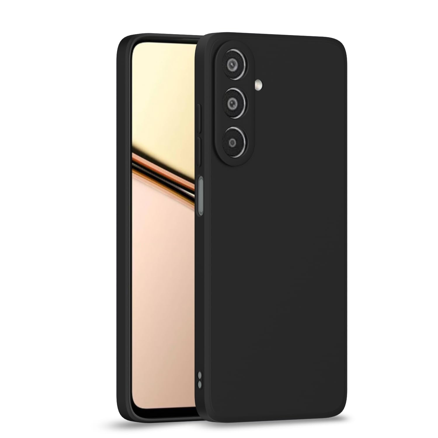 Black back cover for Samsung M35 5G – Pikkme