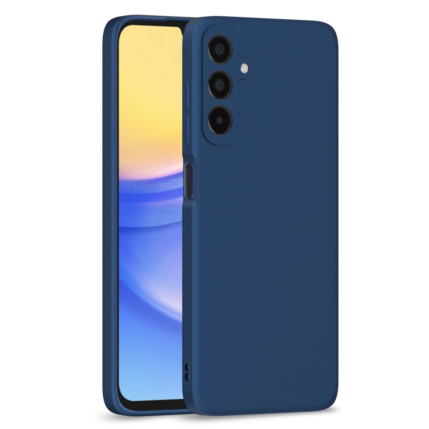 Samsung Galaxy A15 5G Liquid Silicone Back Cover-Blue