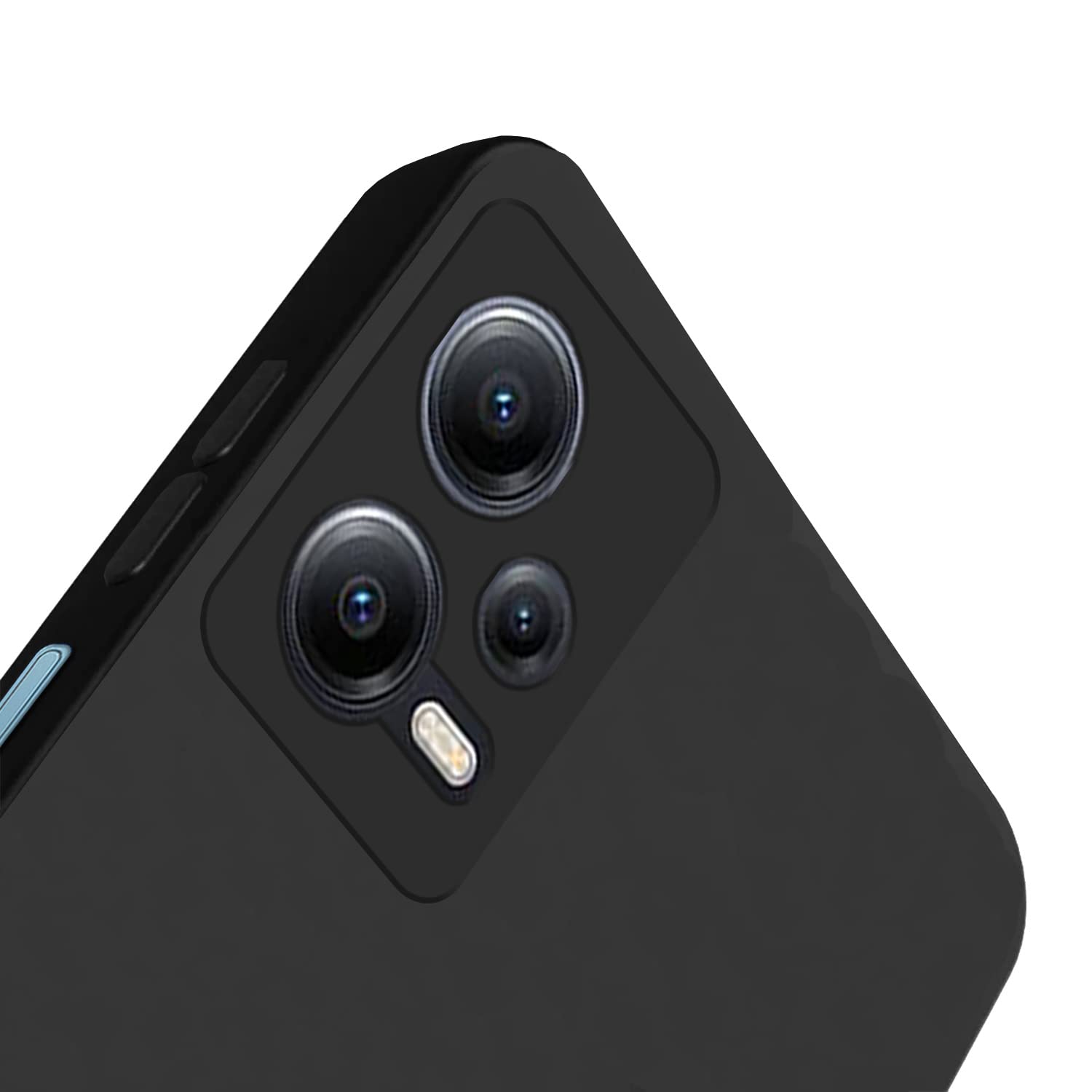 Pikkme Redmi Note 12 5G Liquid Silicone Back Cover | Black