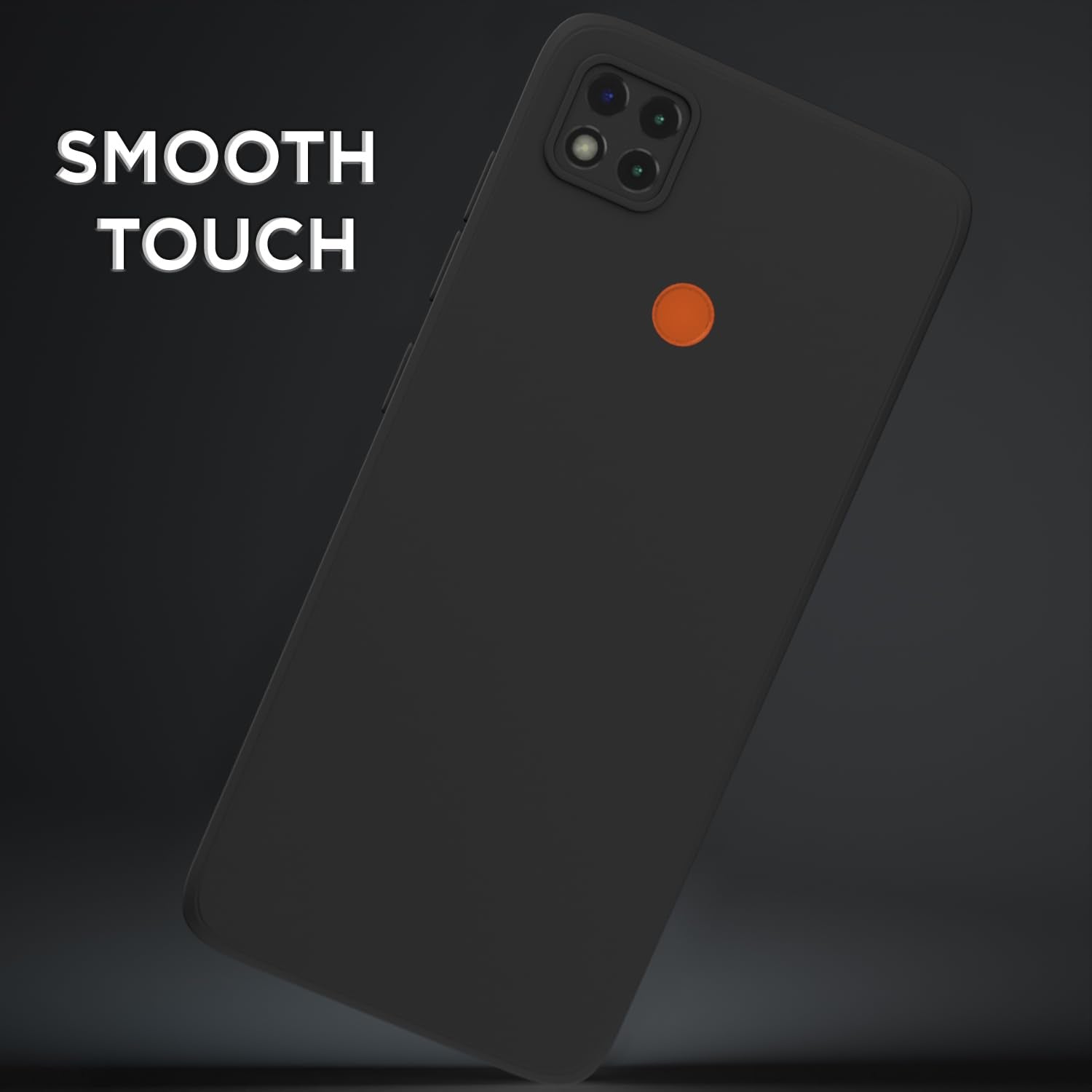 Pikkme Mi Redmi 10A / Redmi 9 / Redmi 9C / 9 Activ/Poco C31 Liquid Silicone Back Cover | Black