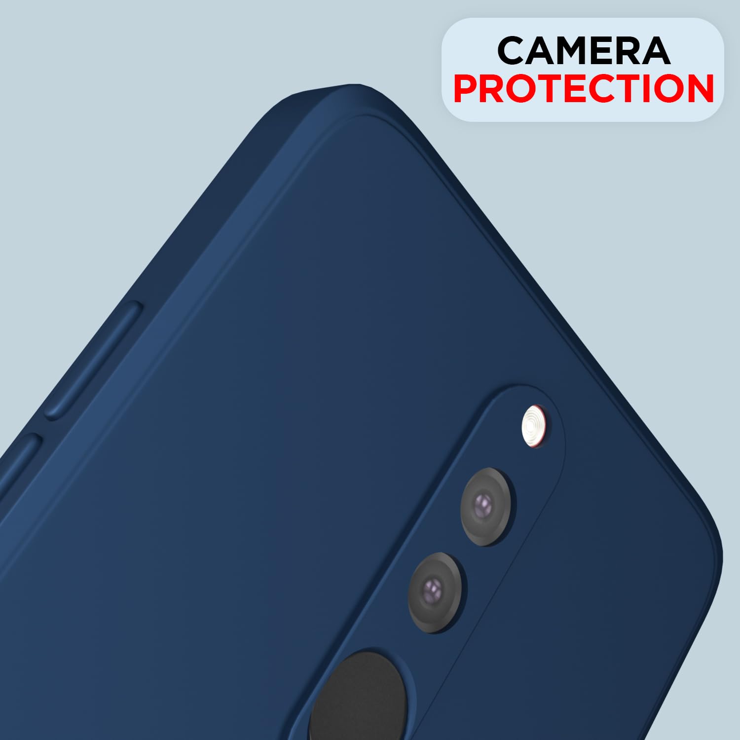 Pikkme Redmi 8 / Redmi 8A Dual Soft Matte Silicone Shockproof Case (Blue)