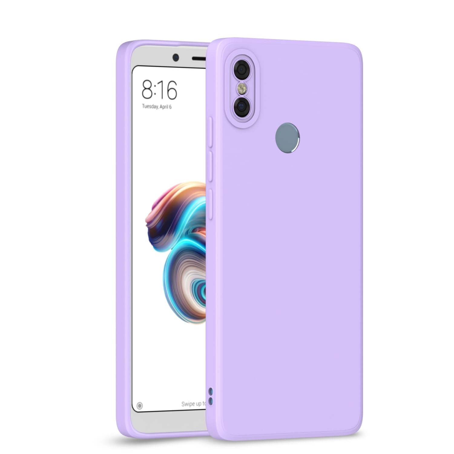 Redmi Note 5 Pro Liquid Silicone Back Cover-Purple