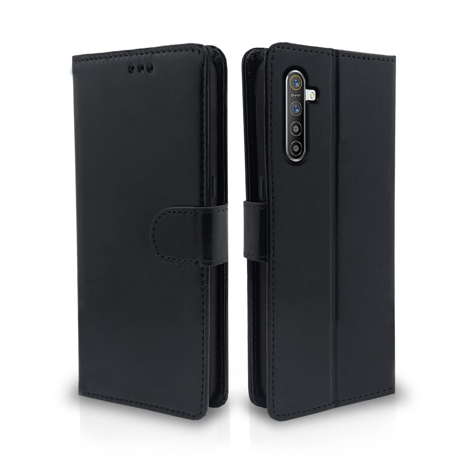 Pikkme Realme XT Vintage Flip Cover | Black