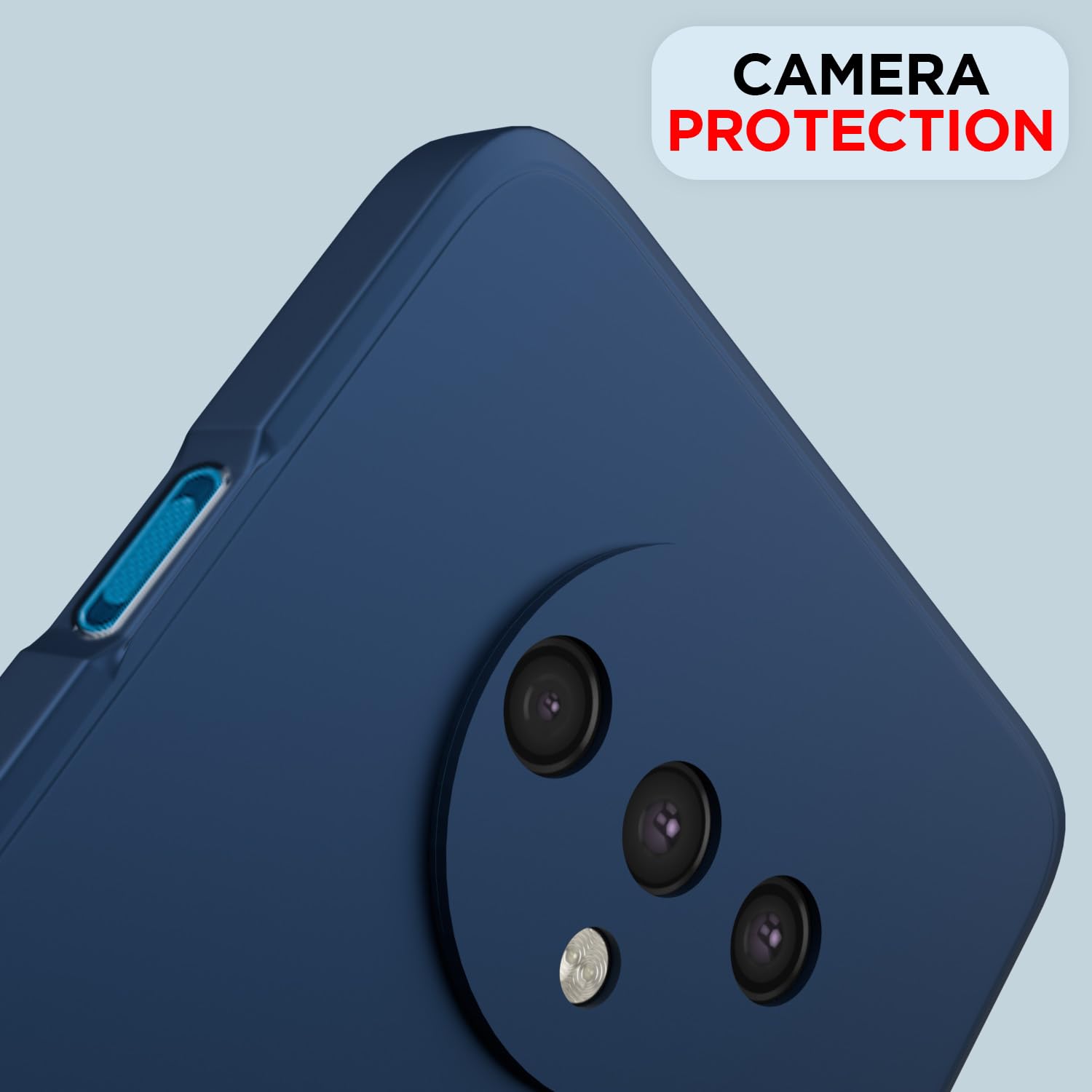 Pikkme OnePlus 7T Liquid Silicone Back Cover | Blue