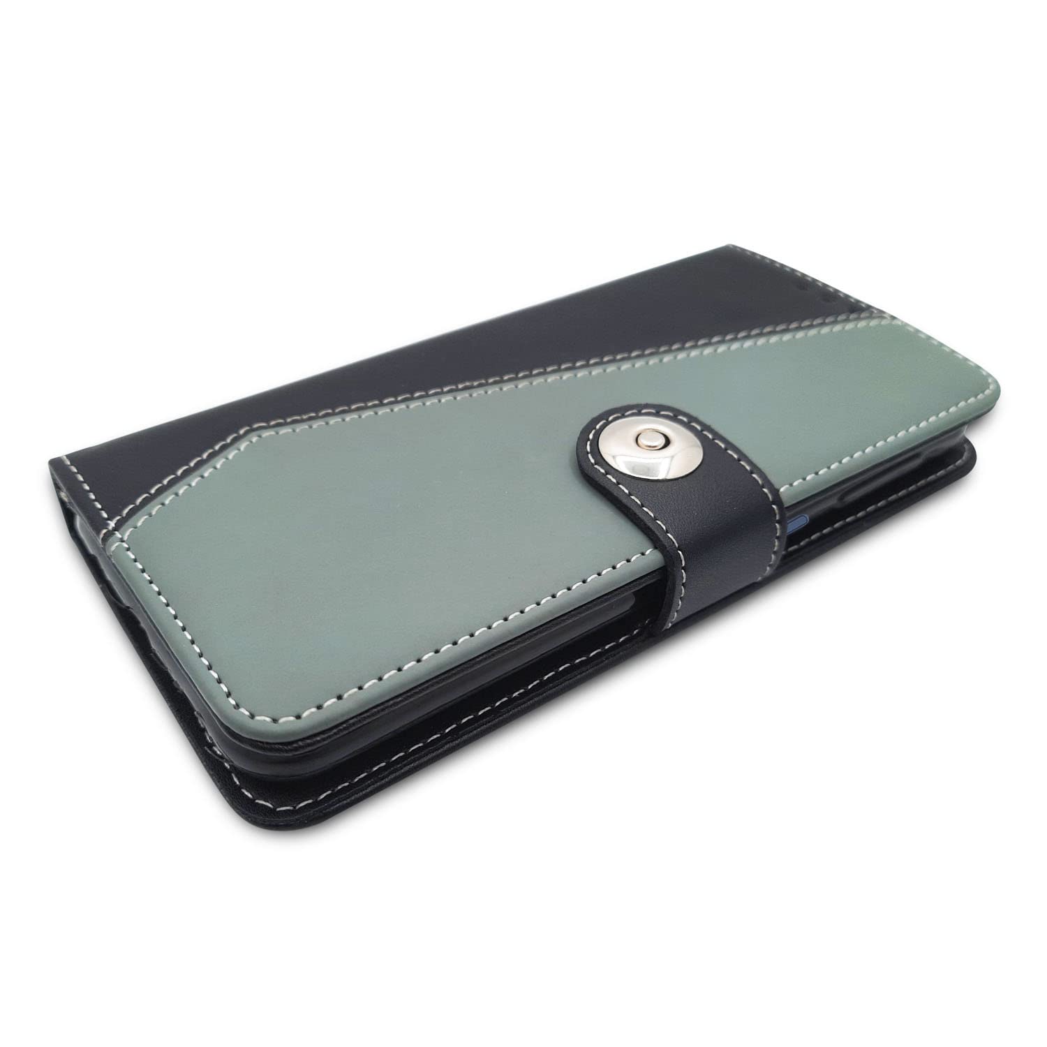 Pikkme Vivo Y12s / Y20 / Y20i / Y20G Wallet Style Inbuilt Pockets & Stand | Strong Magnetic Flip Cover (Grey)