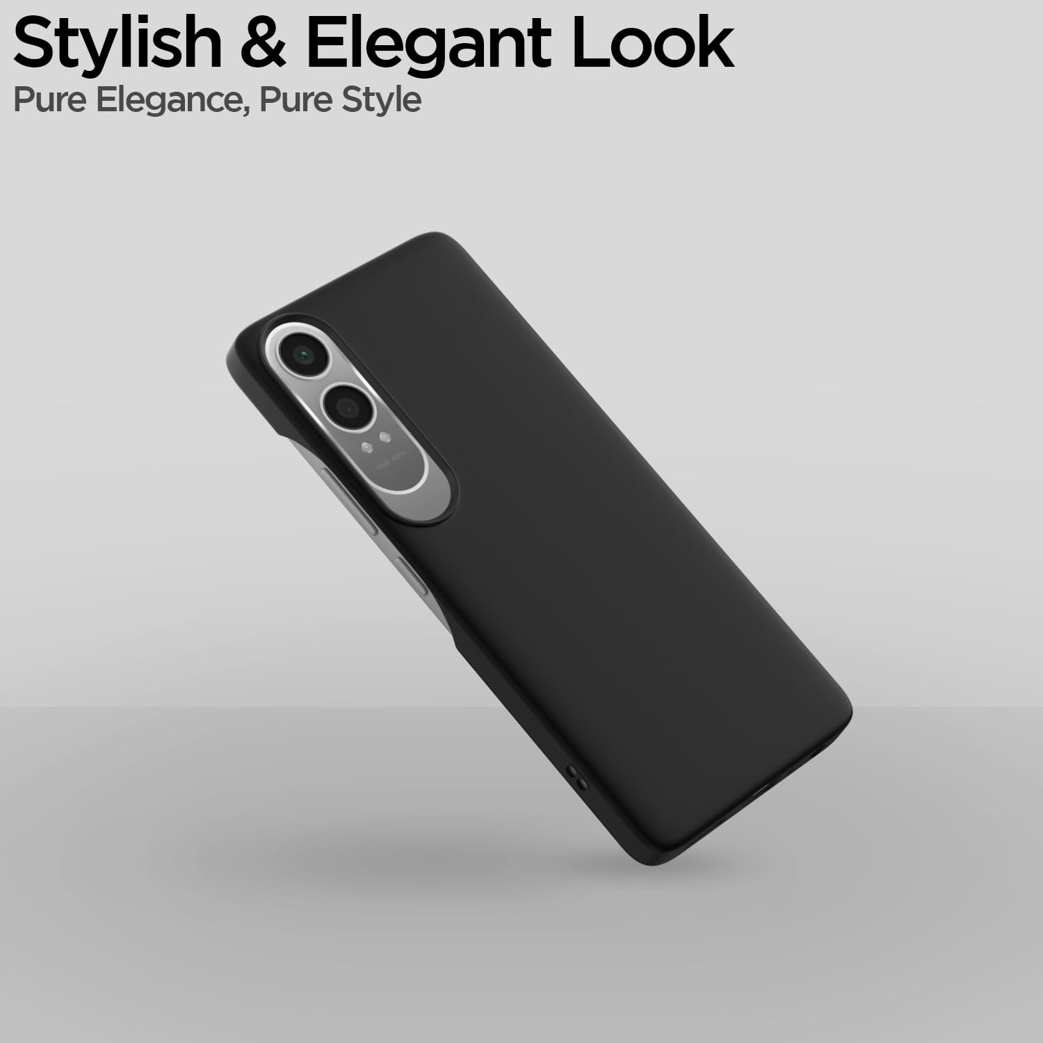 Pikkme OnePlus Nord Ce 4 Lite 5G SideCut Back Cover (Black)