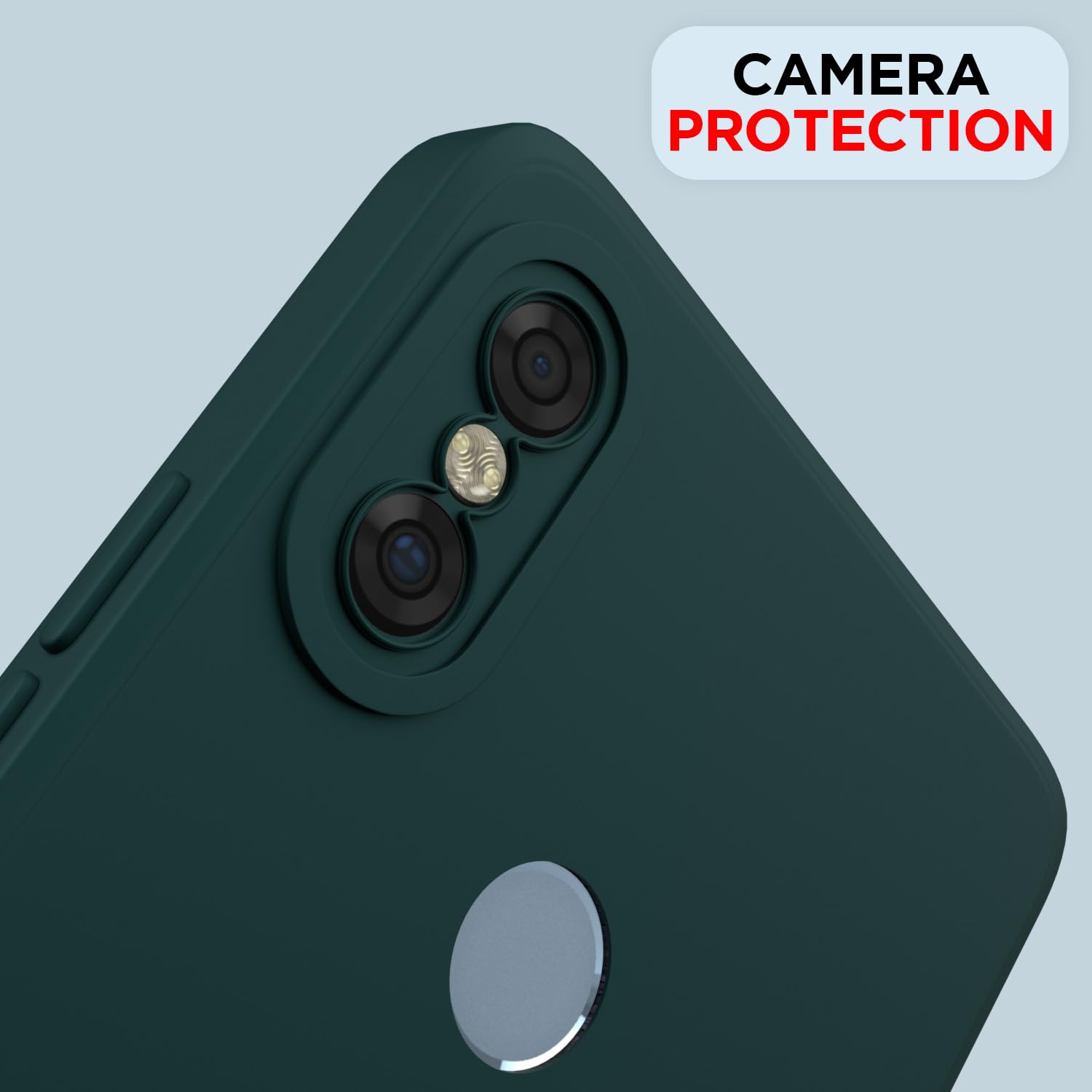 Pikkme Redmi Note 5 Pro Liquid Silicone Back Cover | Green