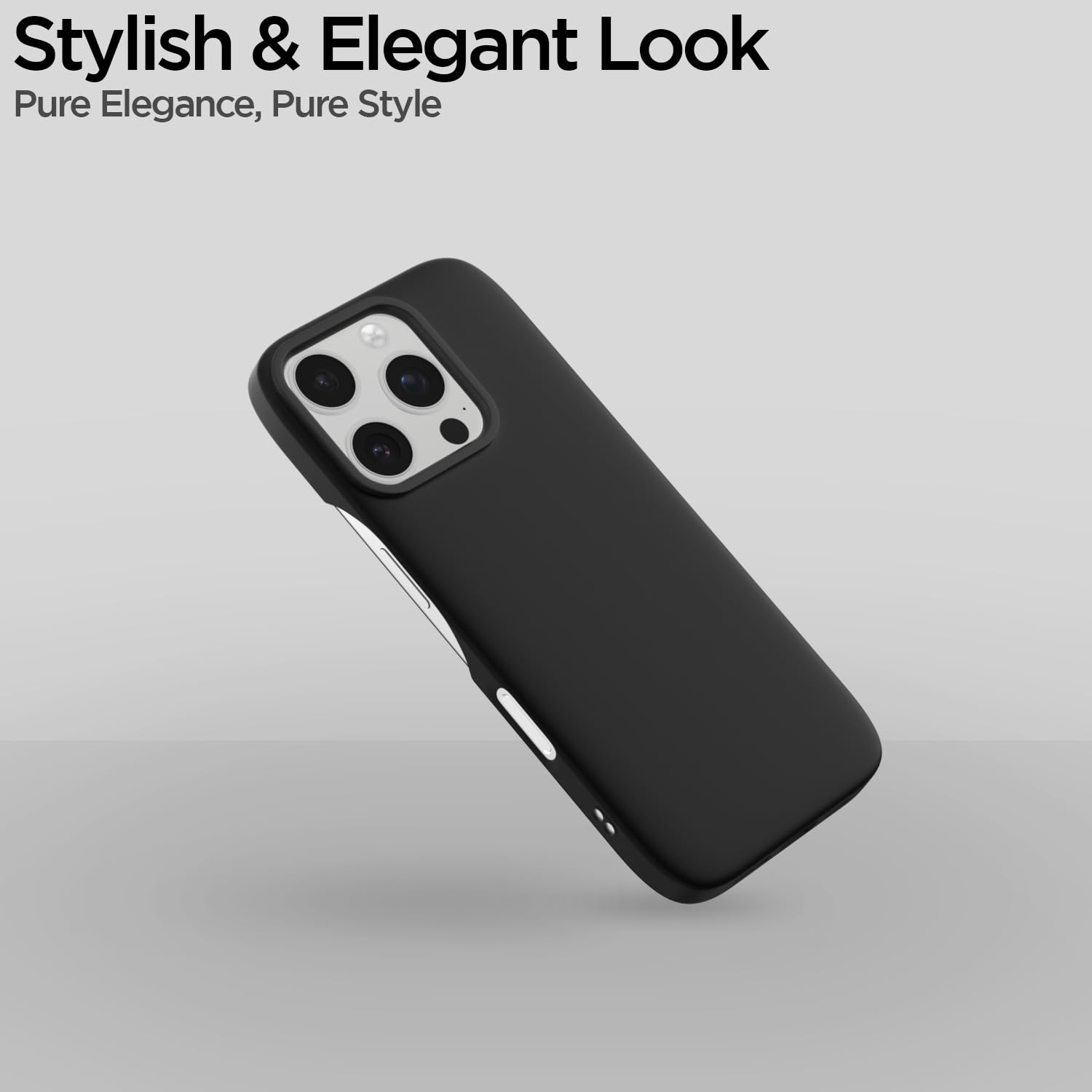 Pikkme iPhone 16 Pro Max SideCut Back Cover (Black)