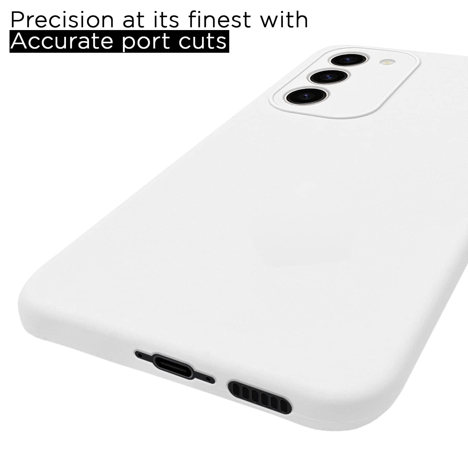 Pikkme Samsung S23 Plus 5G Soft Silicone white mobile back cover – photo 4