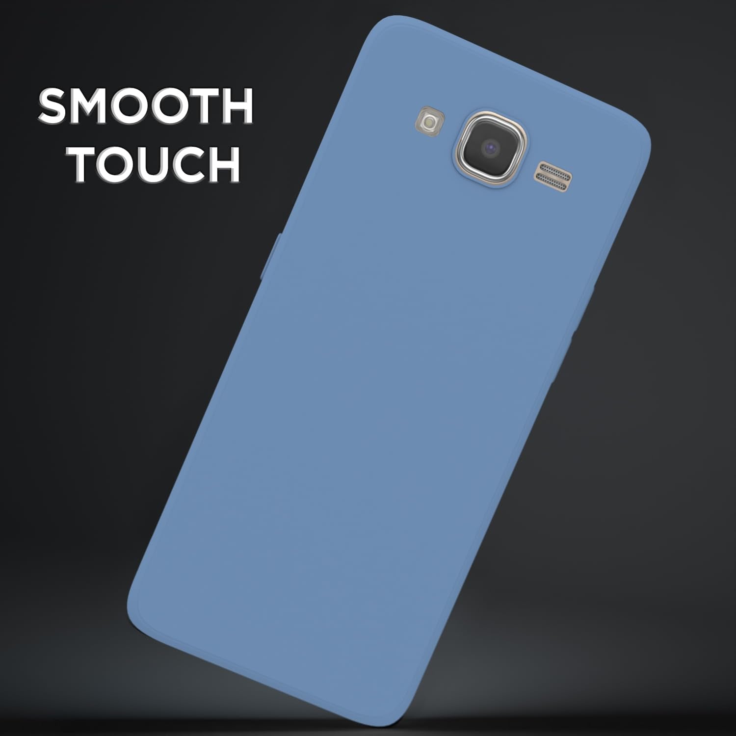 Pikkme Samsung Galaxy J7 2015 / J7 / J7 Nxt Soft Matte Silicone Shockproof Case (Aqua Blue)