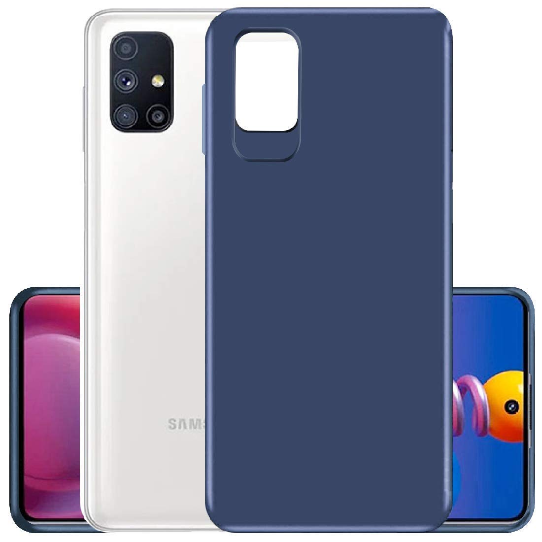 Blue Matte back cover for Samsung M51 – Pikkme – photo 2