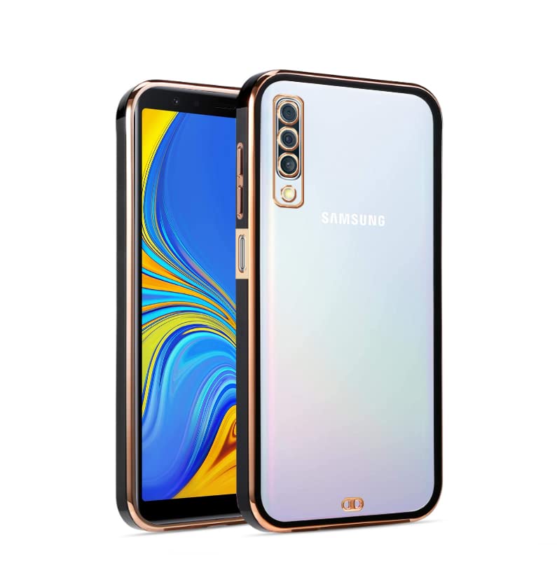 Black Chrome mobile back cover for Samsung A7 2018 – Pikkme
