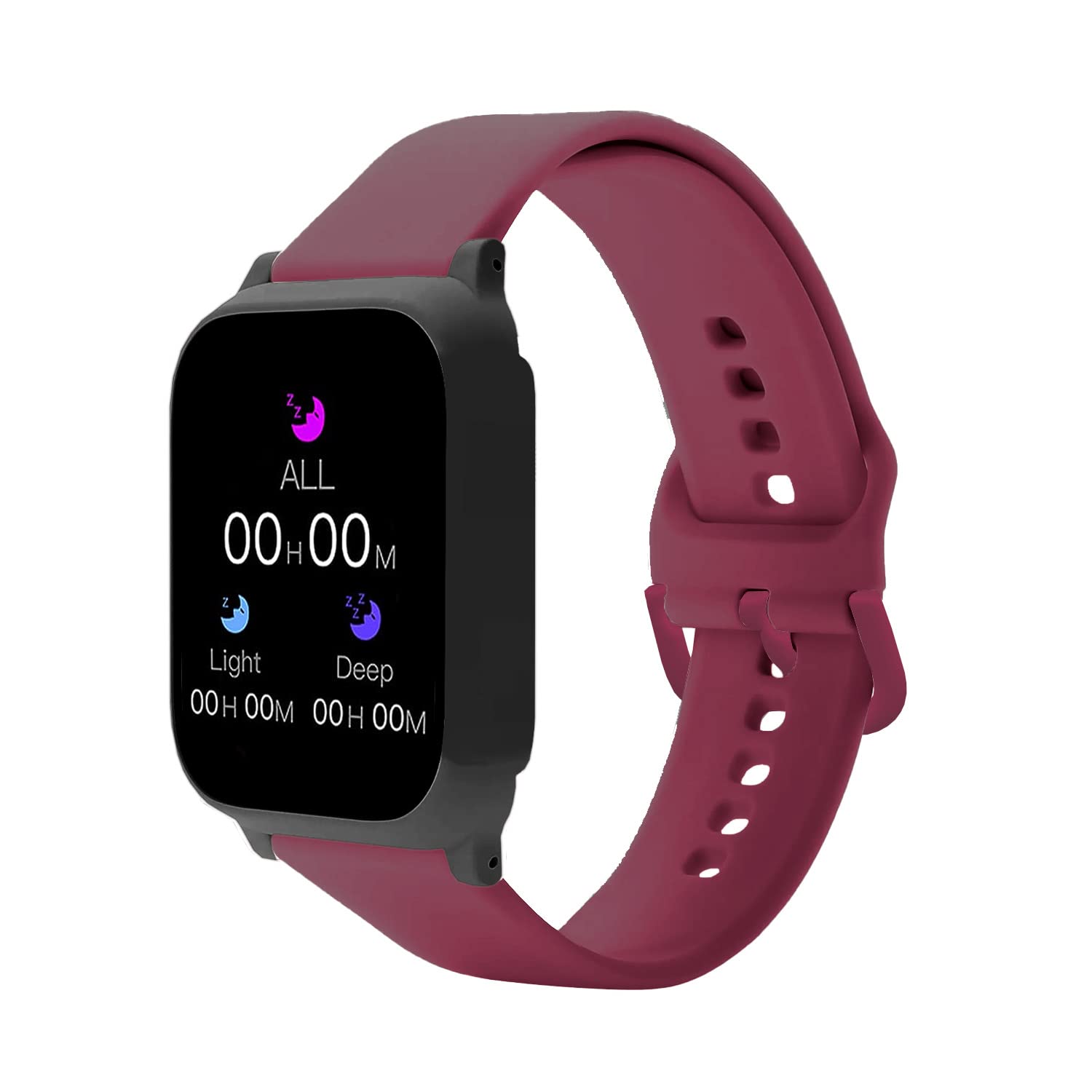 Pikkme Silicone Watch Strap Compatible (Purple)