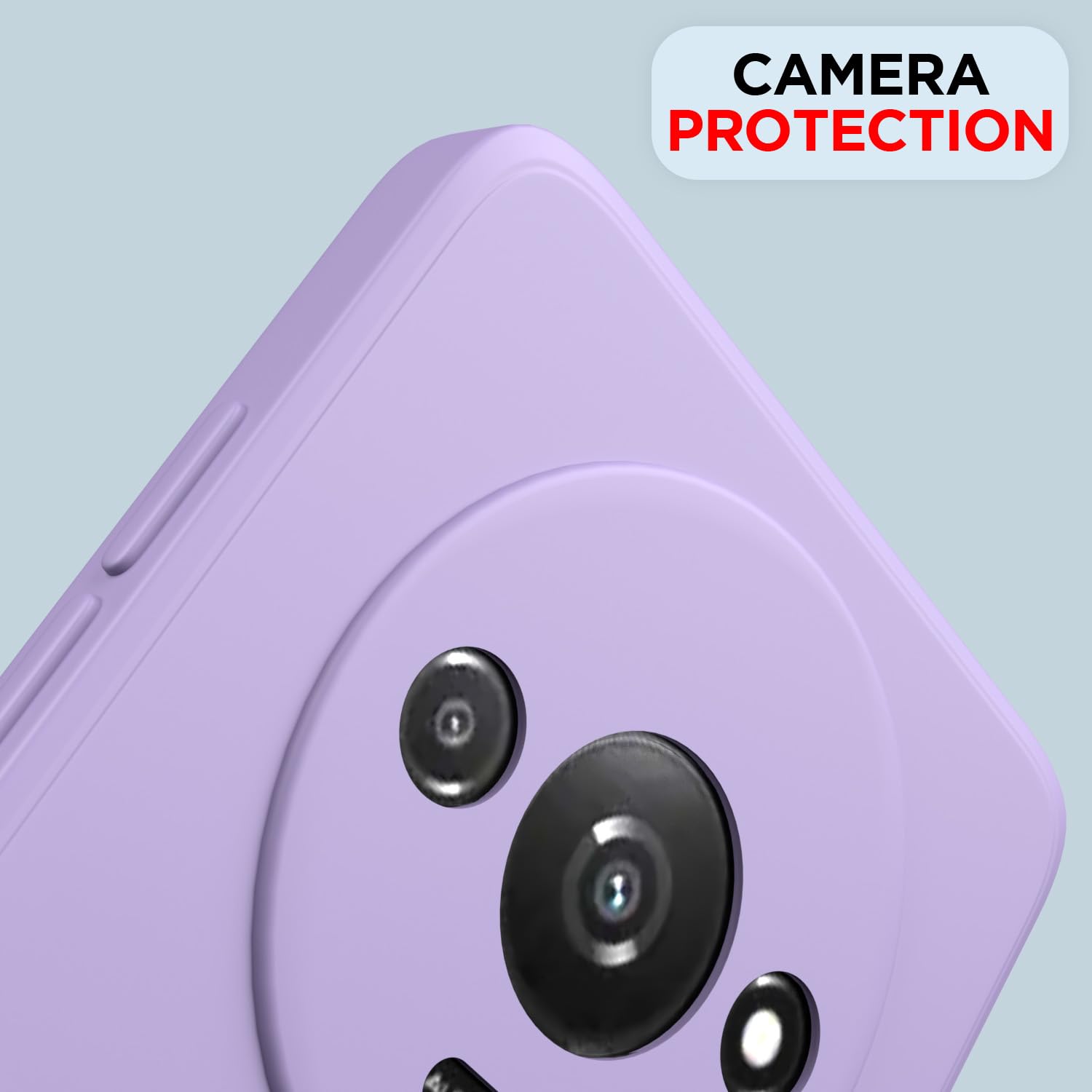 Pikkme Redmi A3 (2024) / Redmi A3x / Poco C61 Liquid Silicone Back Cover | Purple