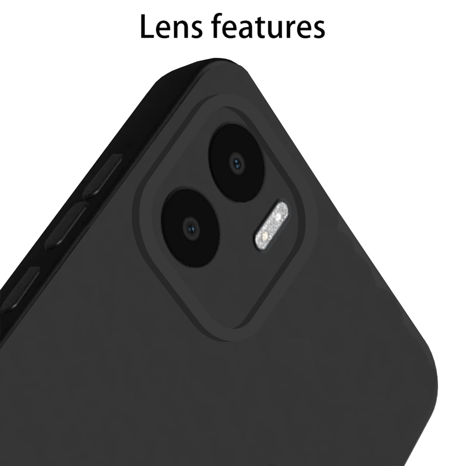 Pikkme Redmi A1 | Redmi A2 Liquid Silicone Back Cover | Black