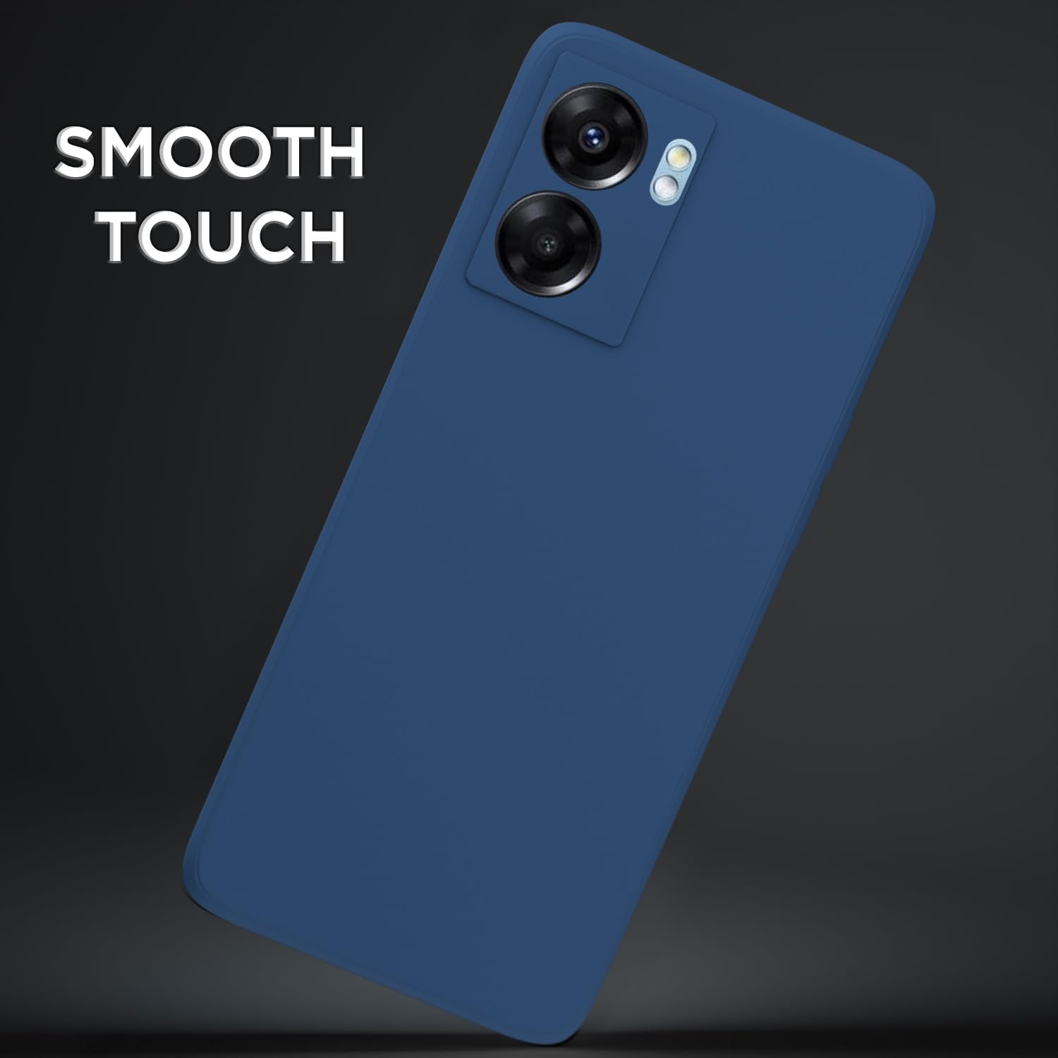 Pikkme Oppo K10 5G Soft Matte Silicone Shockproof Case (Blue)