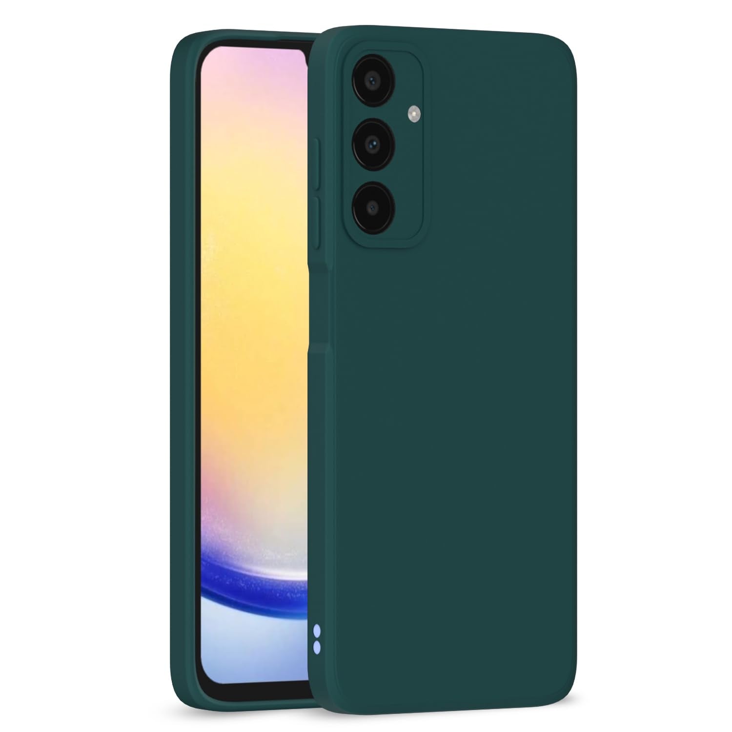 Green Matte phone cover for Samsung A25 5G – Pikkme