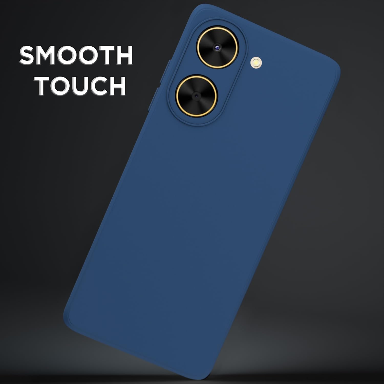 Pikkme Redmi A5/Poco C71 Soft Matte Silicone Shockproof Case (Blue)