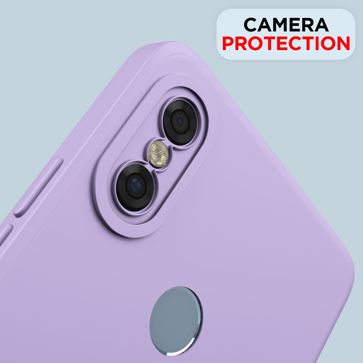 Pikkme Redmi Note 5 Pro Liquid Silicone Back Cover | Purple