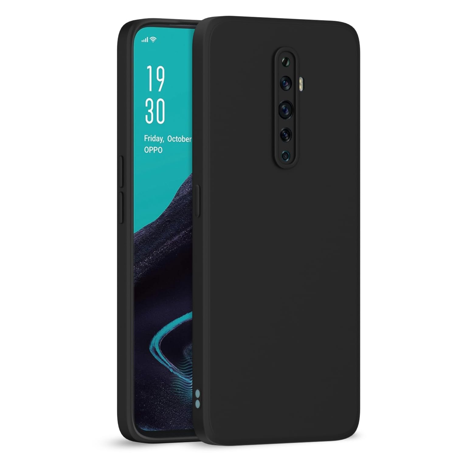 Pikkme Reno 2F/2Z black mobile cover