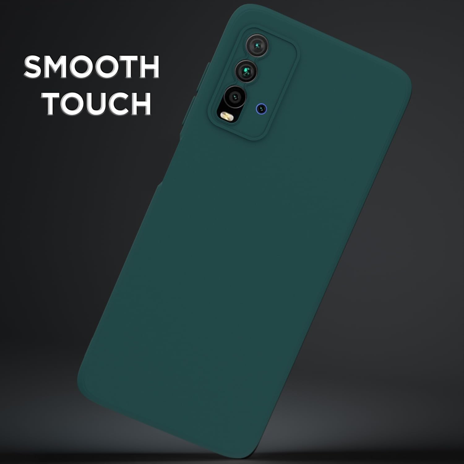 Pikkme Mi Redmi 9 Power Liquid Silicone Back Cover | Green