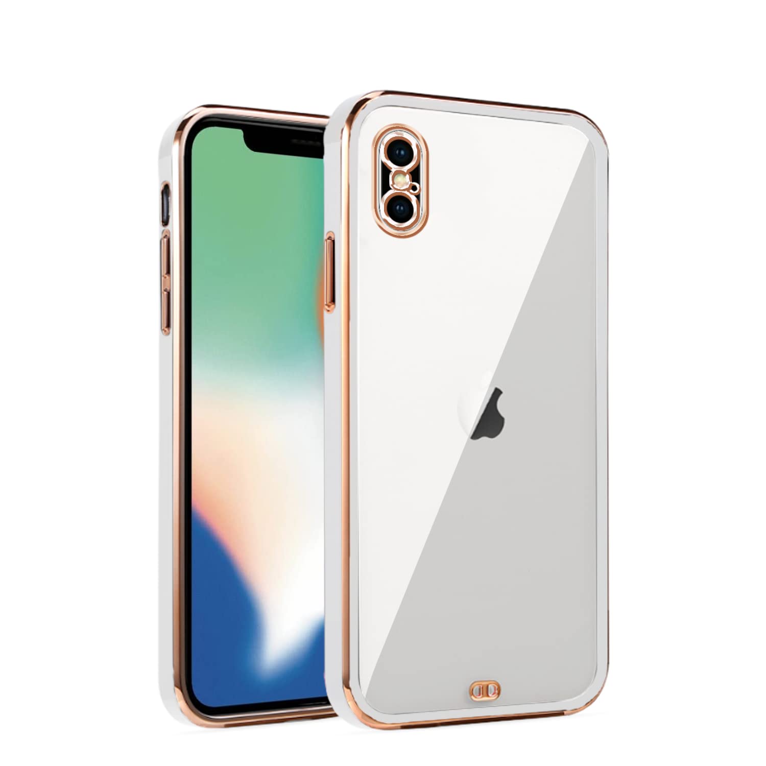Pikkme white Chrome phone cover for iPhone X/XS