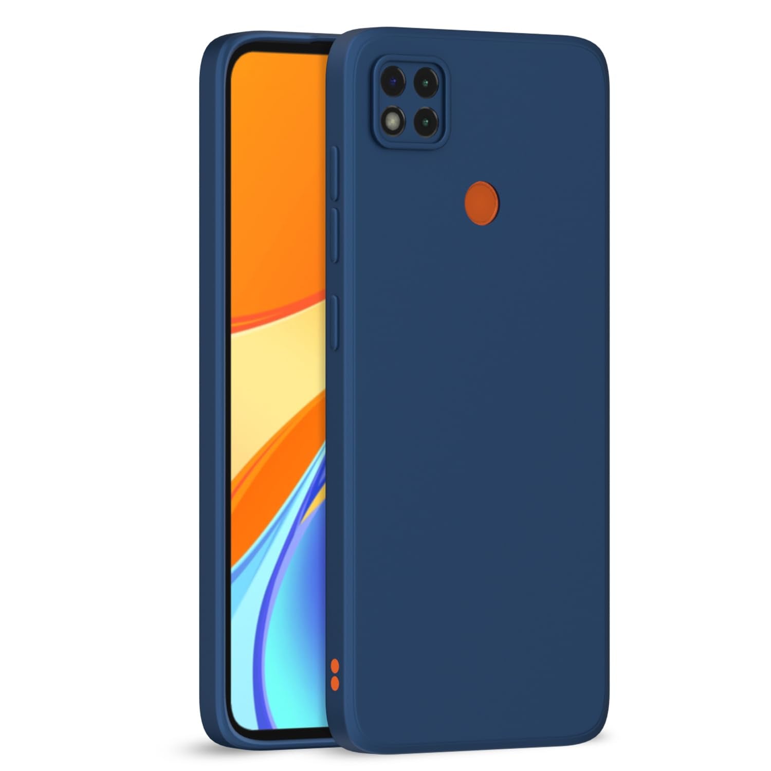 Mi Redmi 10A / Redmi 9 / Redmi 9C / 9 Activ/Poco C31 Liquid Silicone Back Cover-Blue