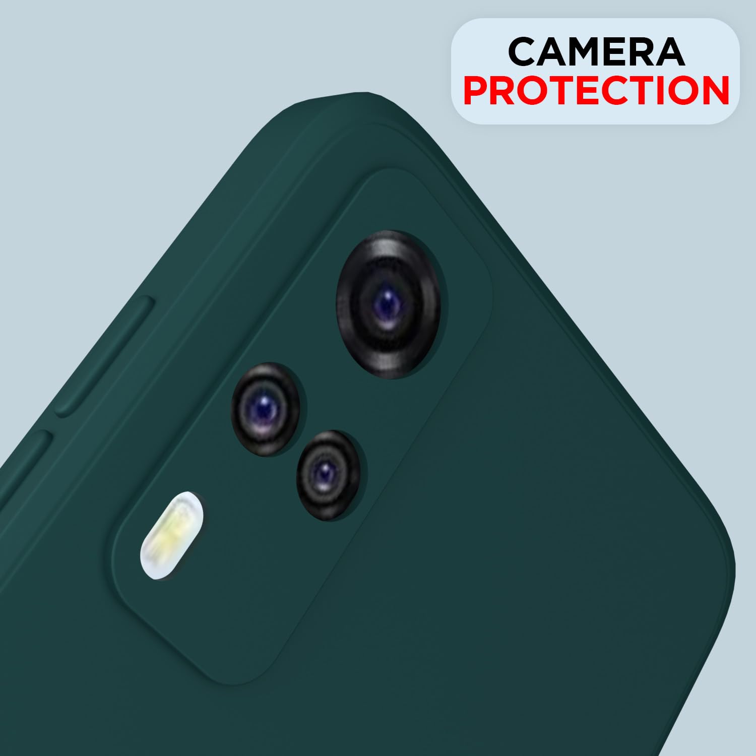 Pikkme Vivo Y31 / Y51A / Y51 / Y51i Soft Matte Silicone Shockproof Case (Green)