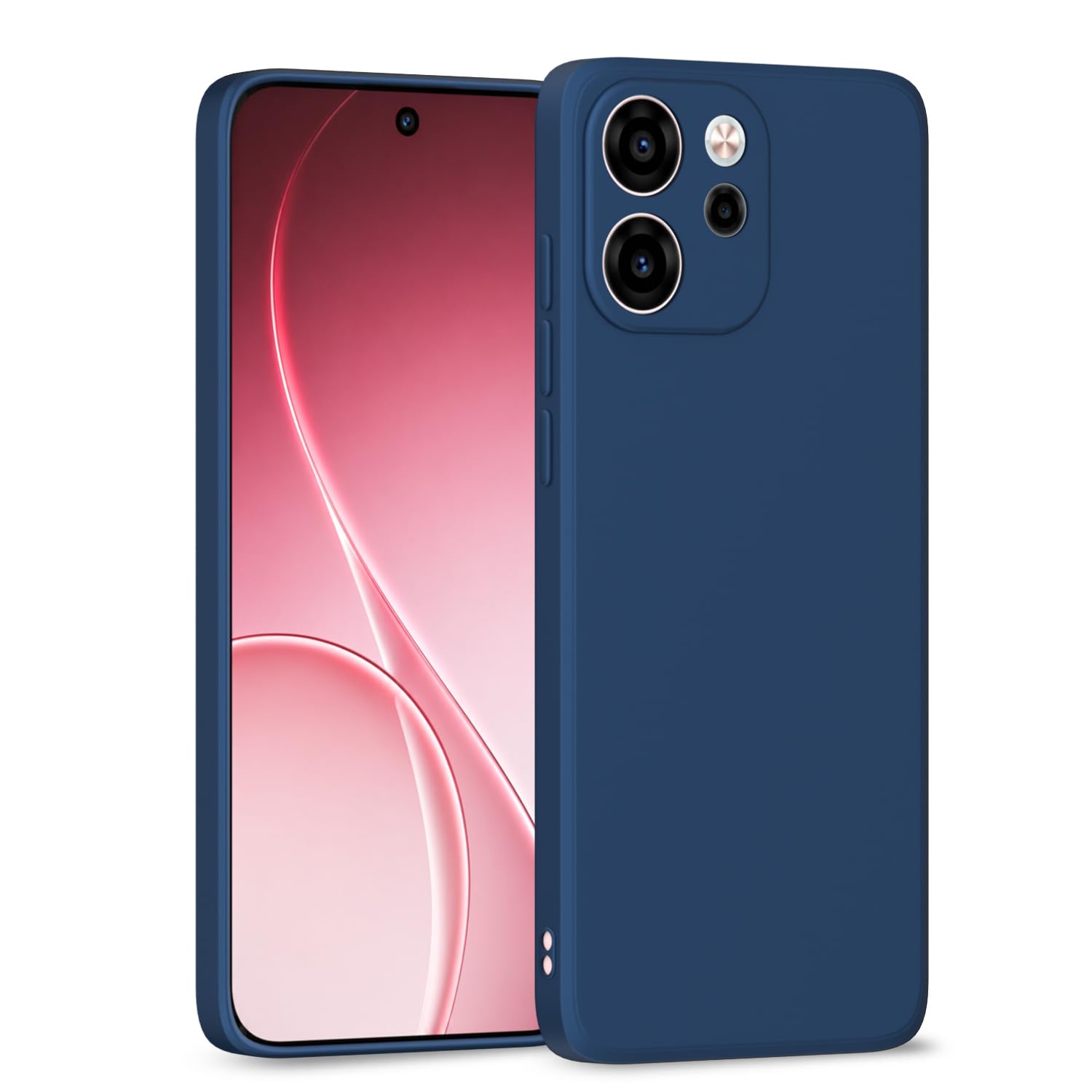 Pikkme blue Matte mobile cover for Oppo Reno 15F 5G