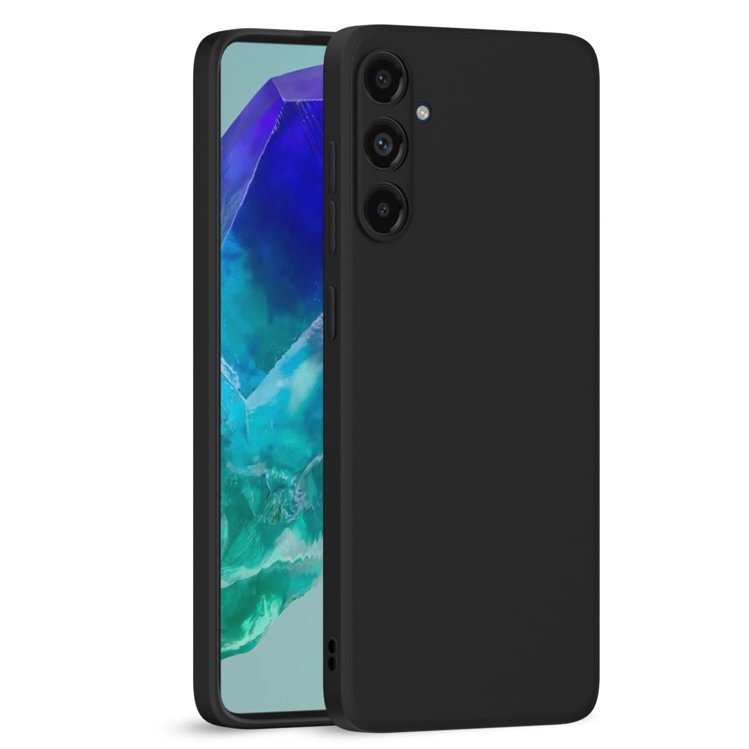 Pikkme sam m55 5g Liquid Silicone Back Cover - Black