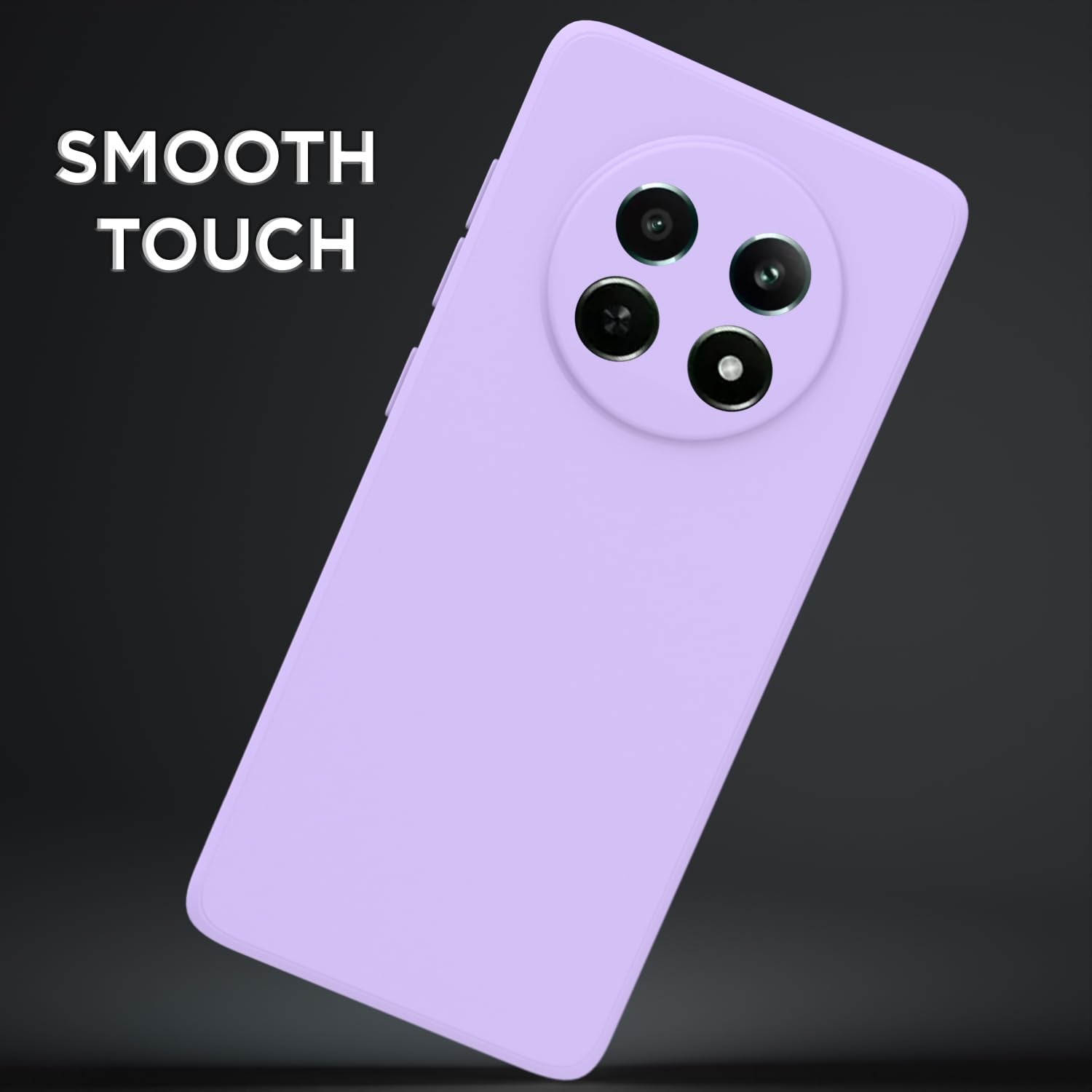 Pikkme Realme Narzo 70x 5G / N65 / Realme 13/12/12X 5G/C65 Liquid Silicone Back Cover | Purple