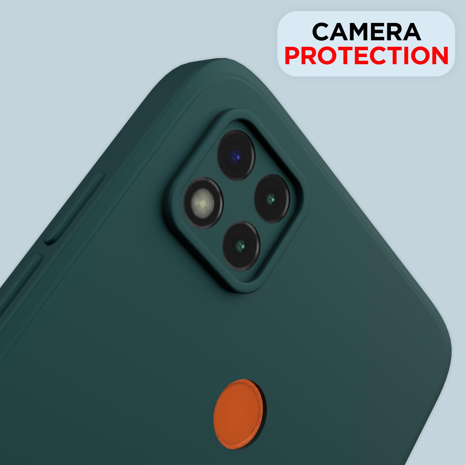 Pikkme Mi Redmi 10A / Redmi 9 / Redmi 9C / 9 Activ/Poco C31 Liquid Silicone Back Cover | Green