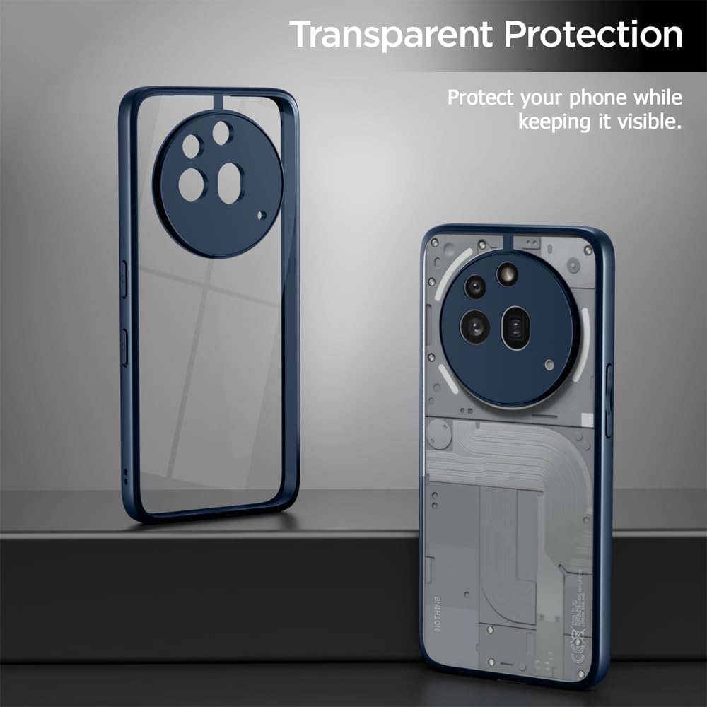 Pikkme Nothing Phone 3a Pro 5G Eagle 2 Shockproof Sleek Hybrid Armor Back Cover (Blue)