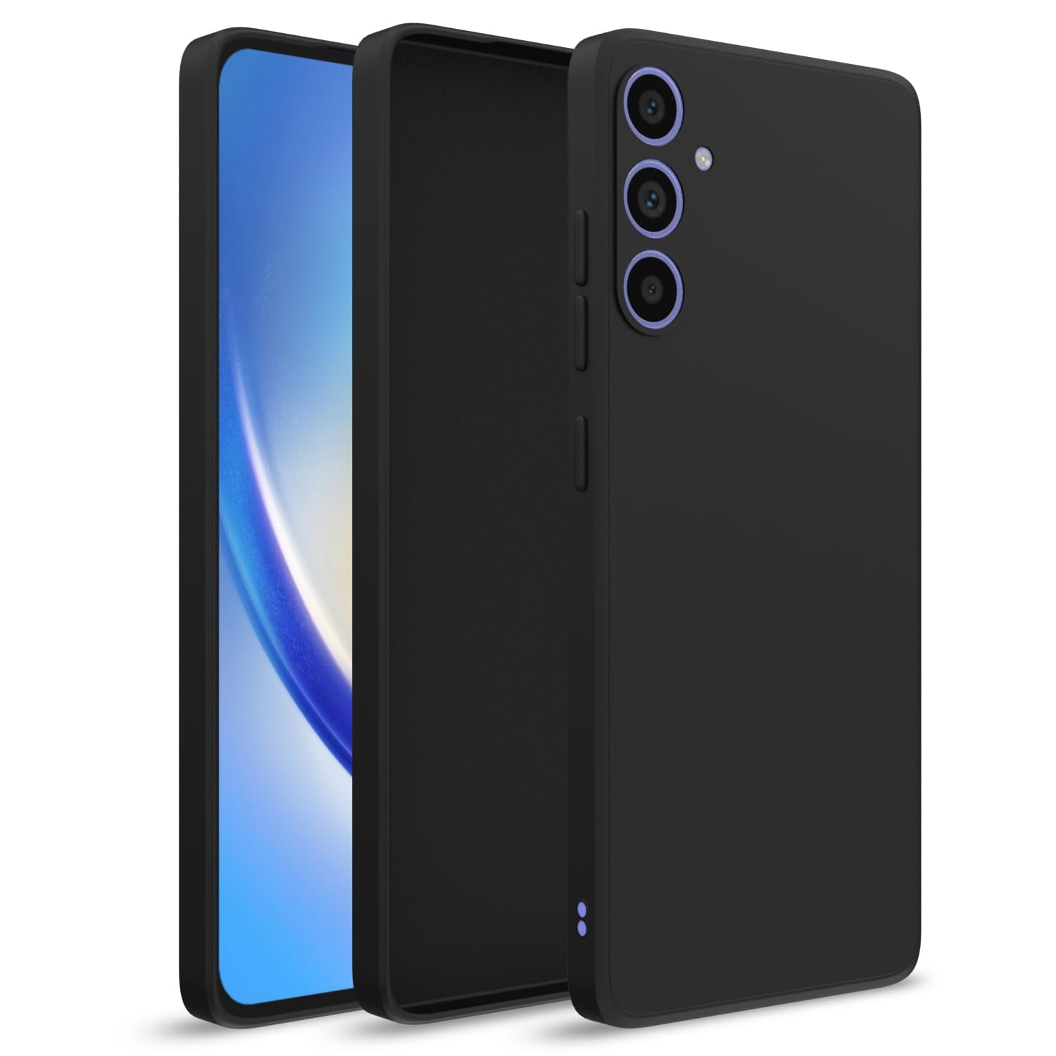 Pikkme sam a34 5g Liquid Silicone Back Cover - Black