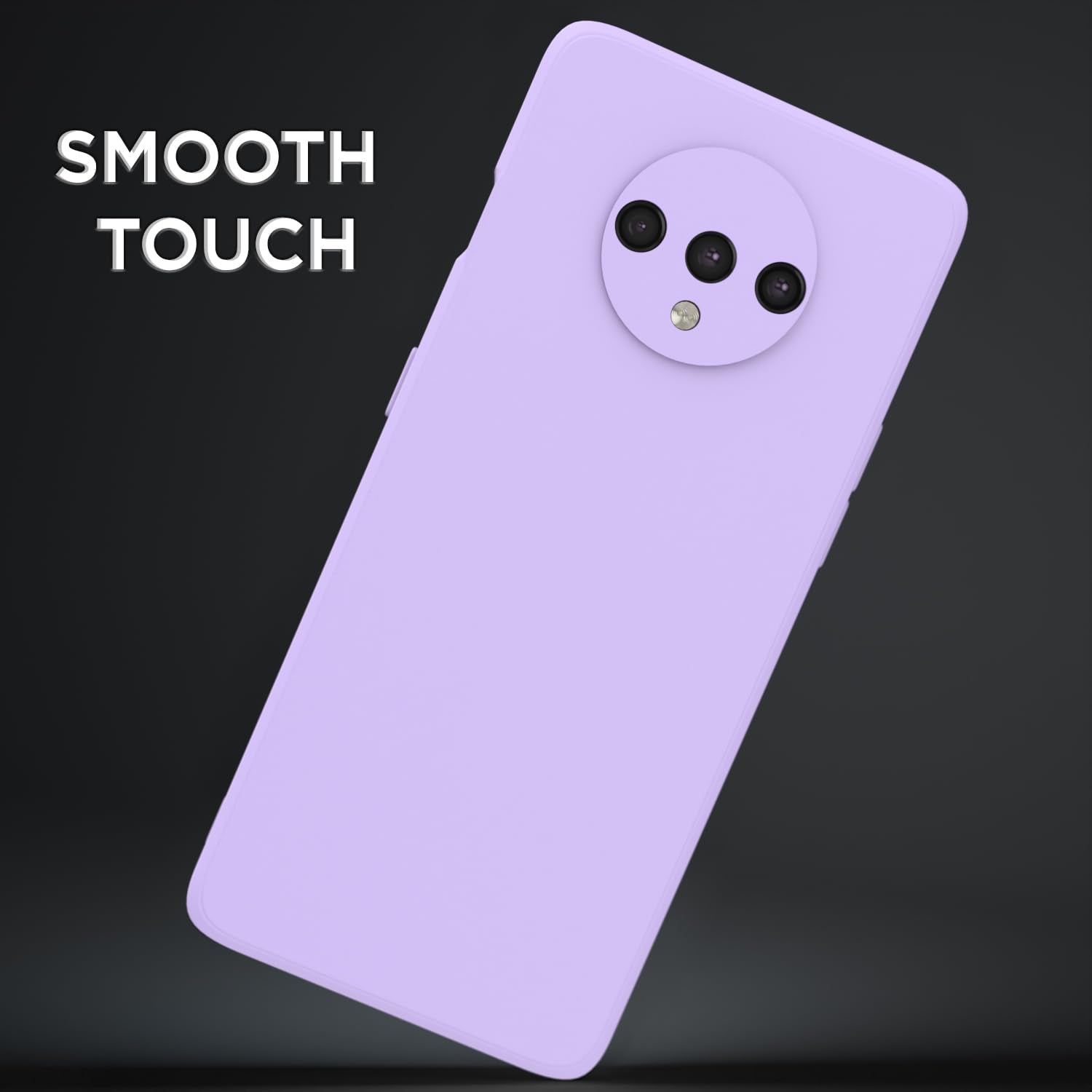 Pikkme OnePlus 7T Liquid Silicone Back Cover | Purple
