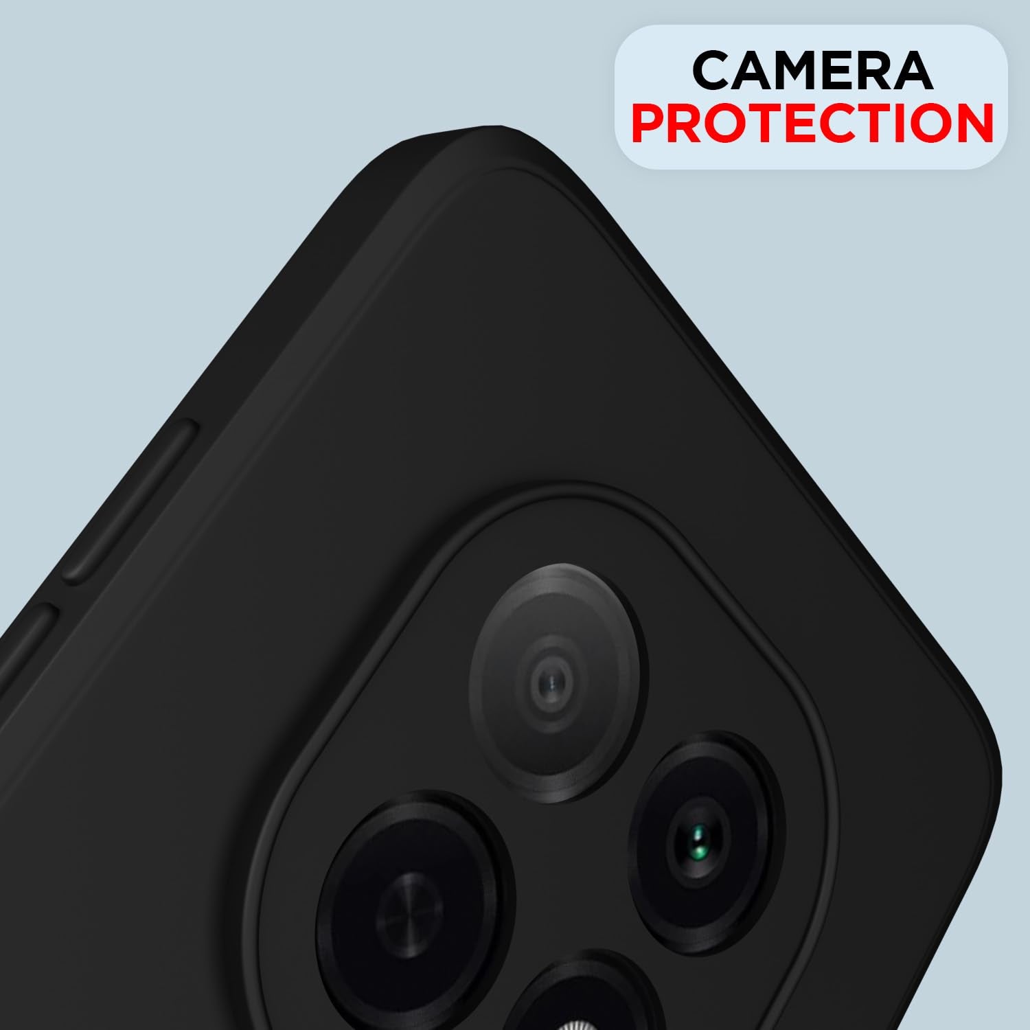 Pikkme Oppo F29 Pro 5G Soft Matte Silicone Shockproof Case (Black)
