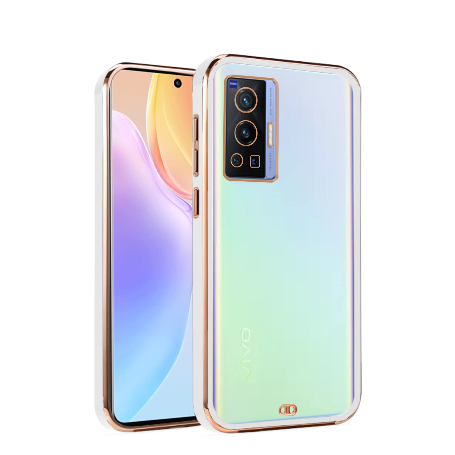 Vivo X70 Pro back cover in white by Pikkme