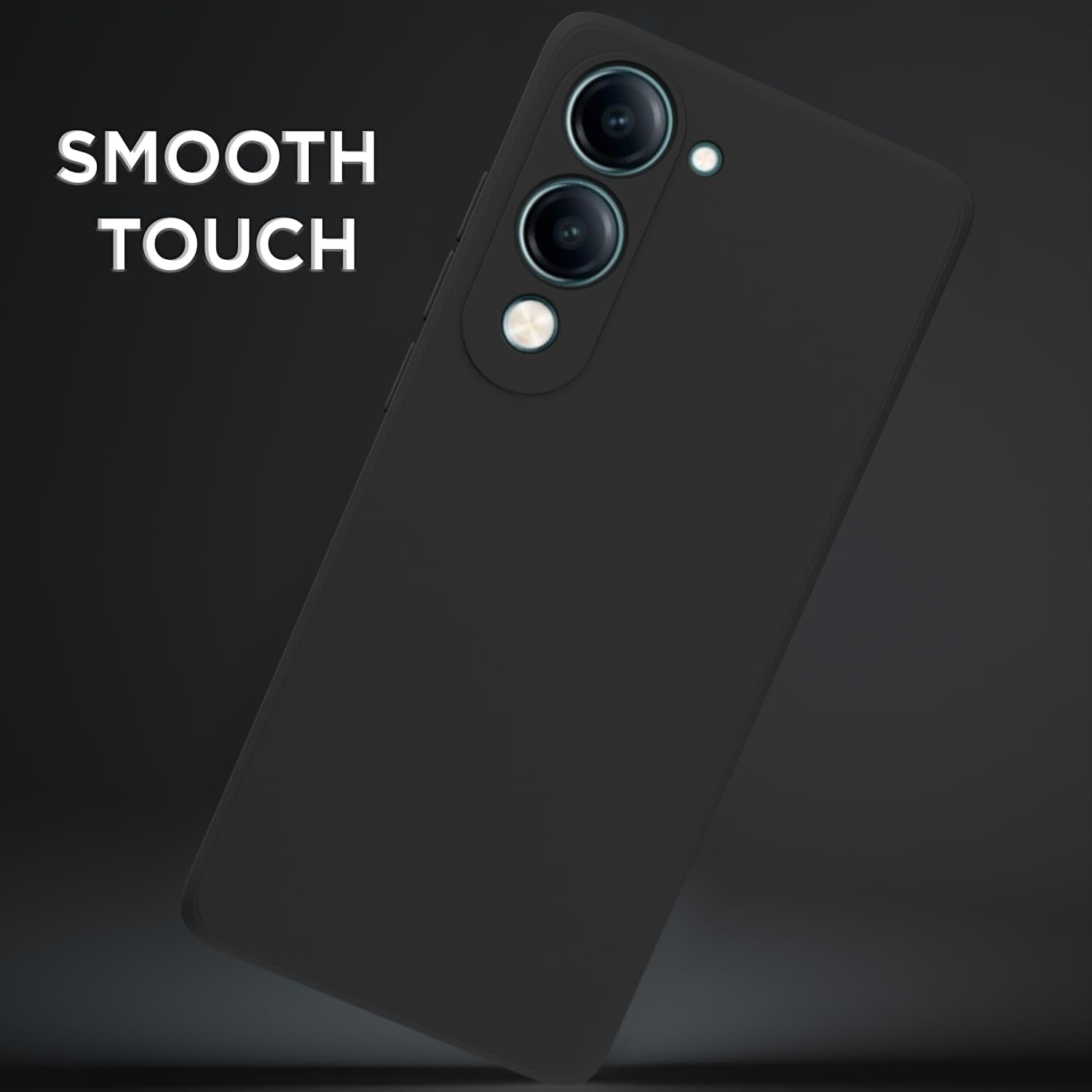 Pikkme Vivo Y19e / Y04 4G / Y29s 5G Soft Matte Silicone Shockproof Case (Black)