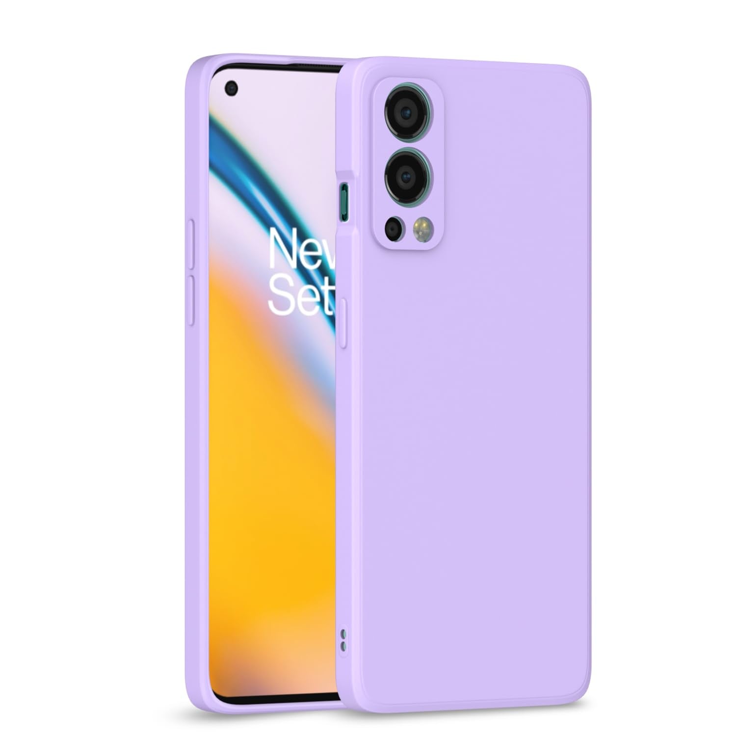 Oneplus Nord 2 5G Liquid Silicone Back Cover-Purple
