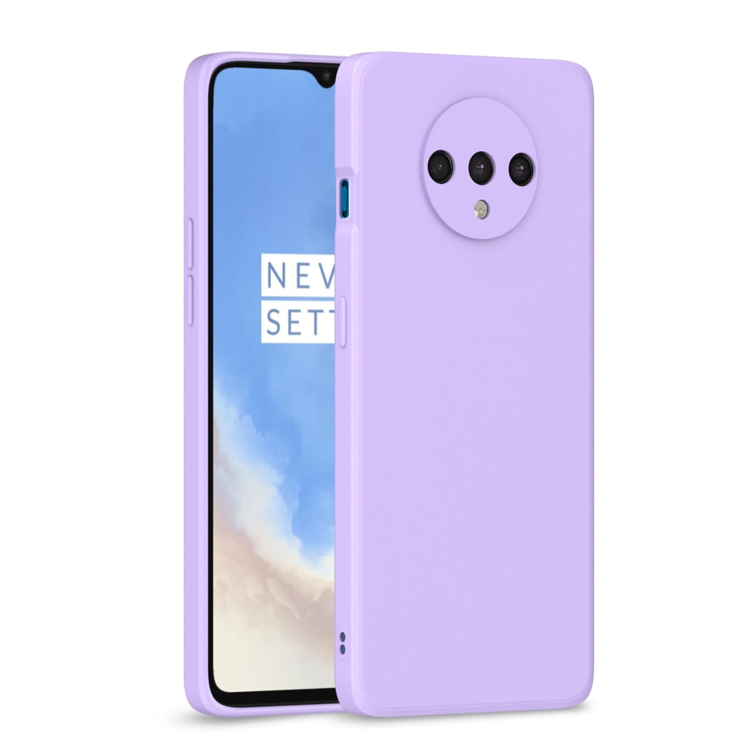 OnePlus 7T Liquid Silicone Back Cover-Purple
