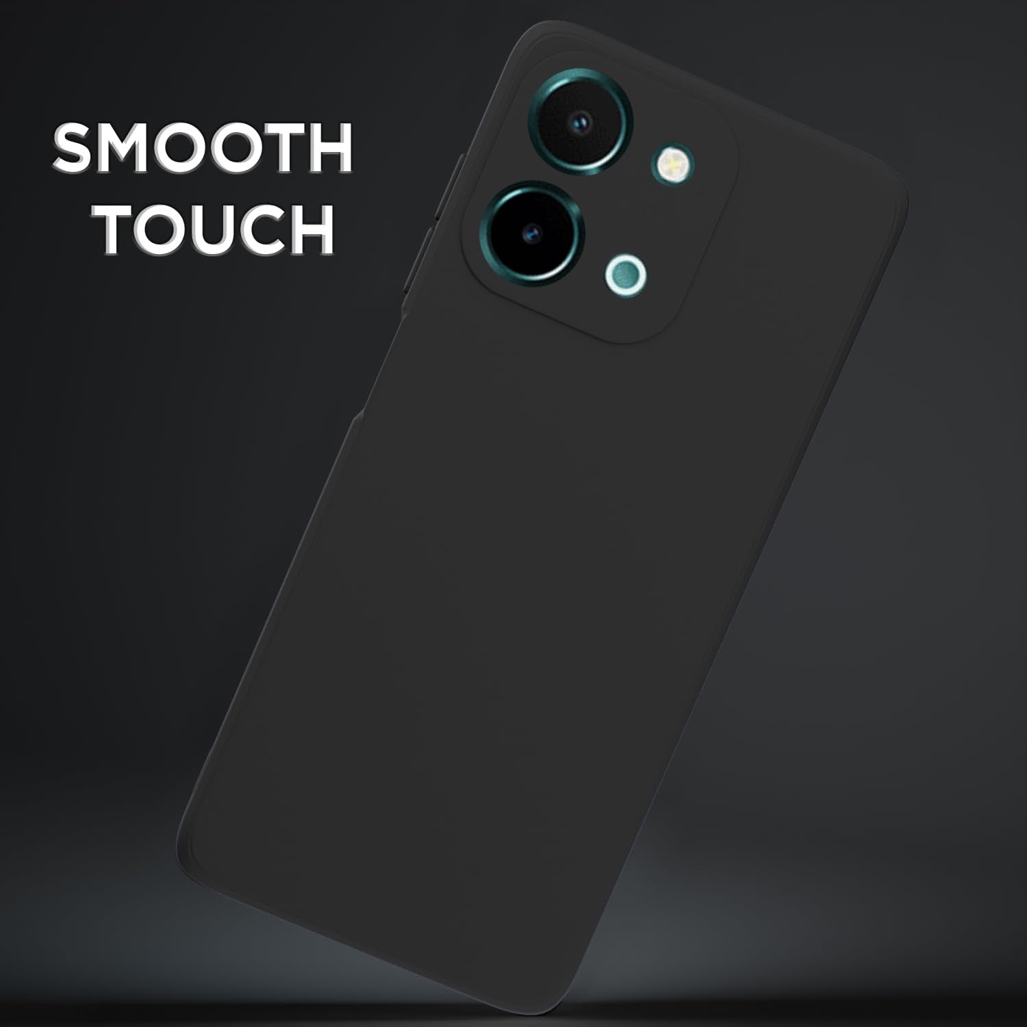 Black Matte back cover for Vivo Y28 4G – Pikkme – photo 2