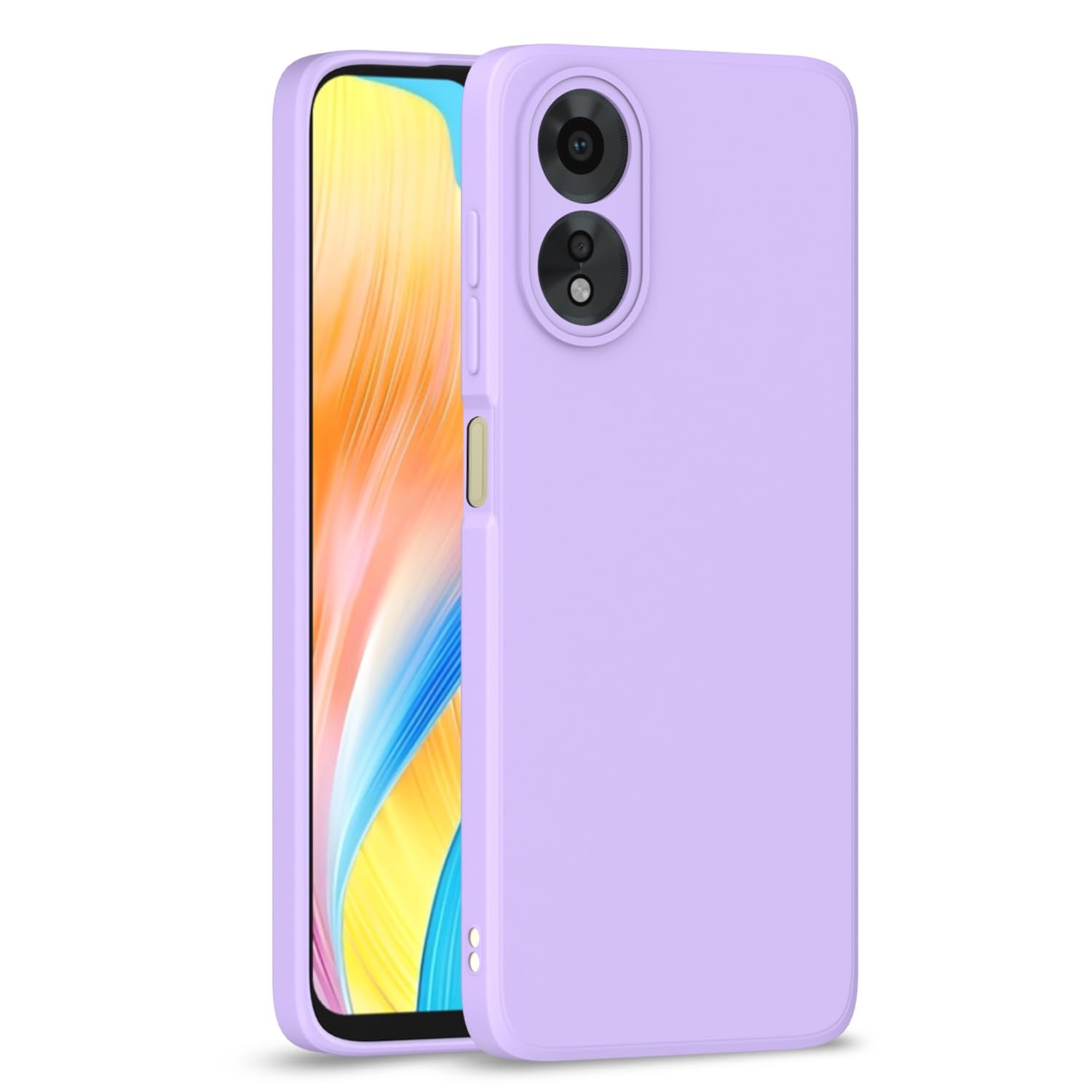Oppo A38 4G / Oppo A18 4G Liquid Silicone Back Cover-Purple