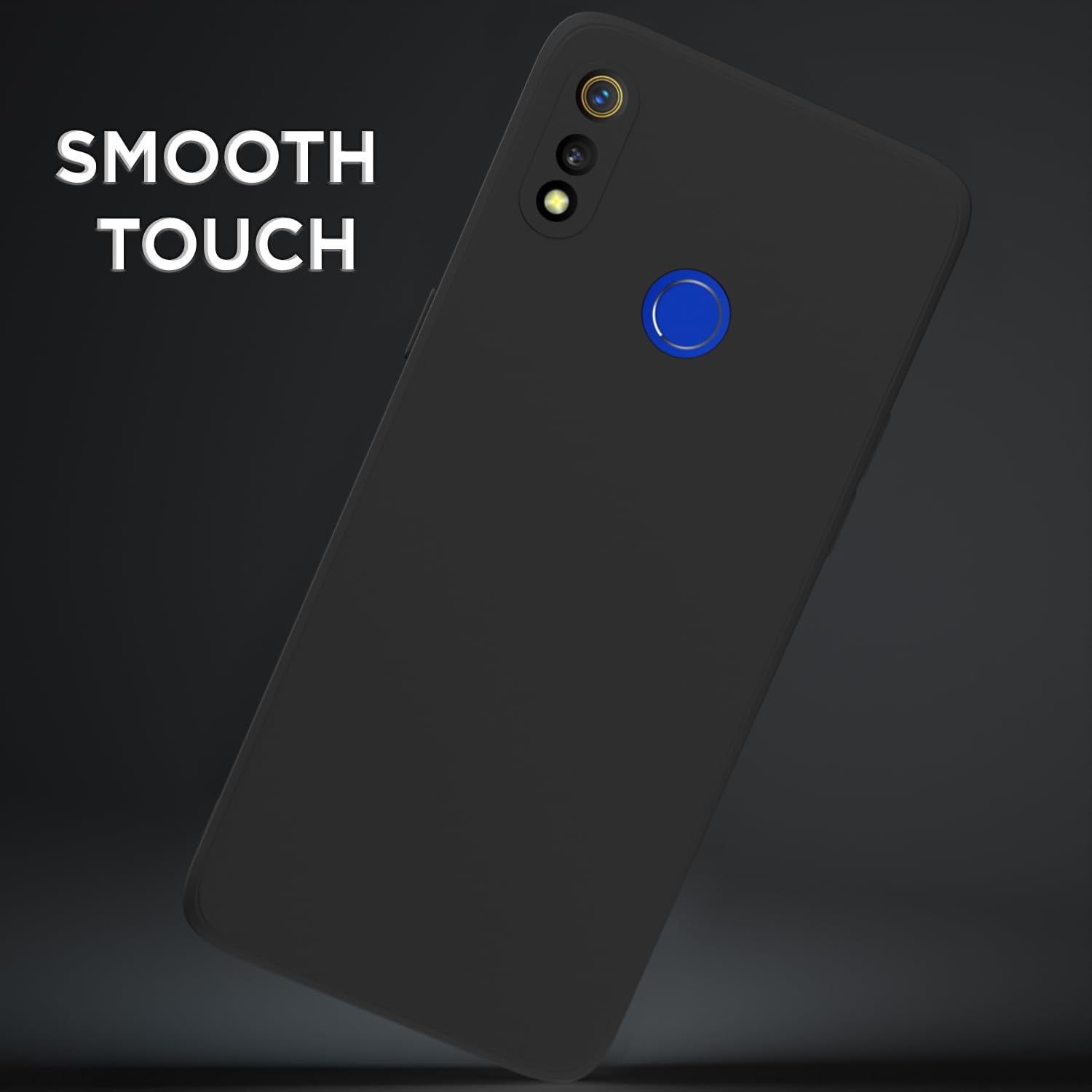 Pikkme Realme 3 Liquid Silicone Back Cover | Black